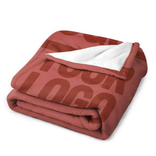 Custom Copper Rose Coral Red Blanket