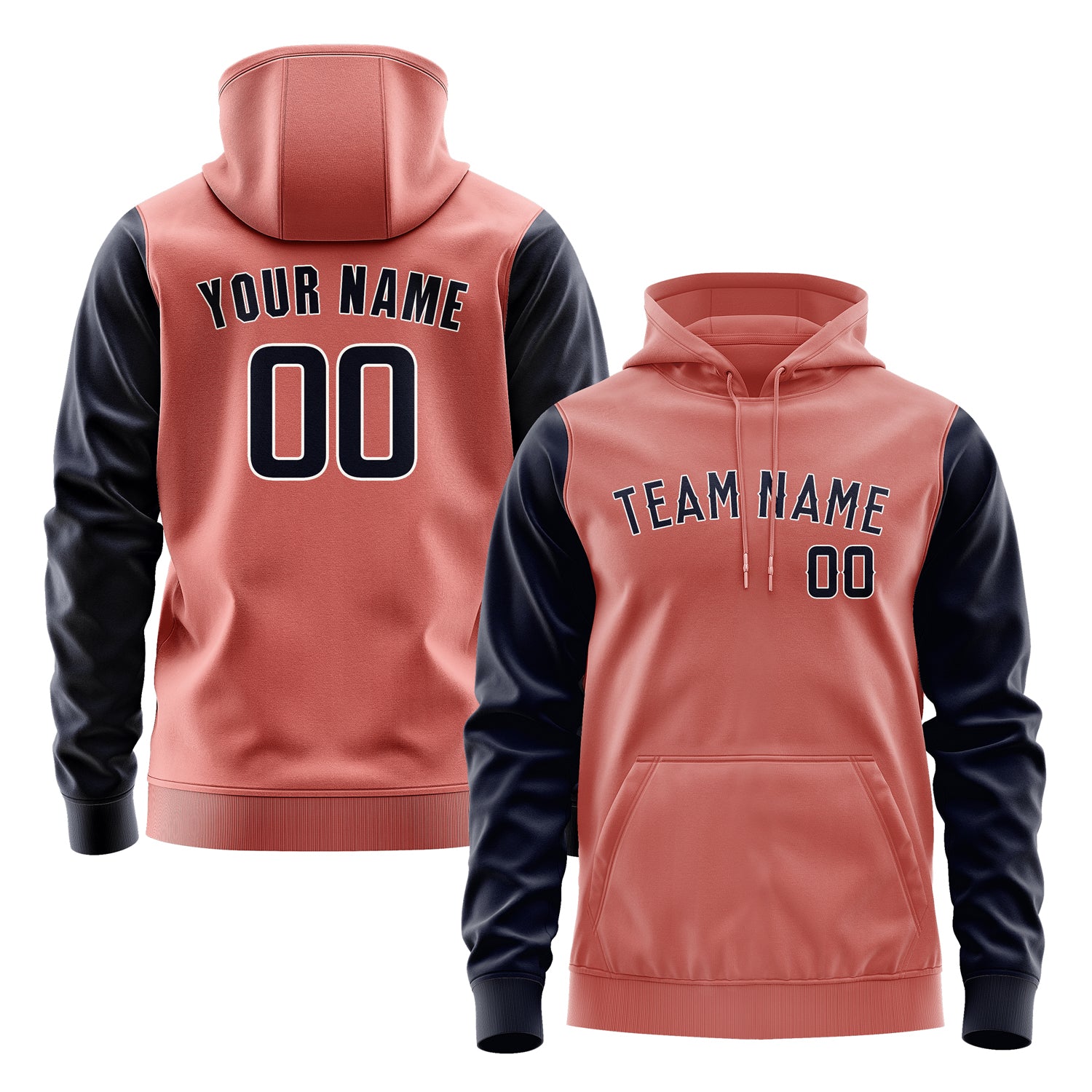 Custom Copper Rose Navy Hoodie 2929111129B31811