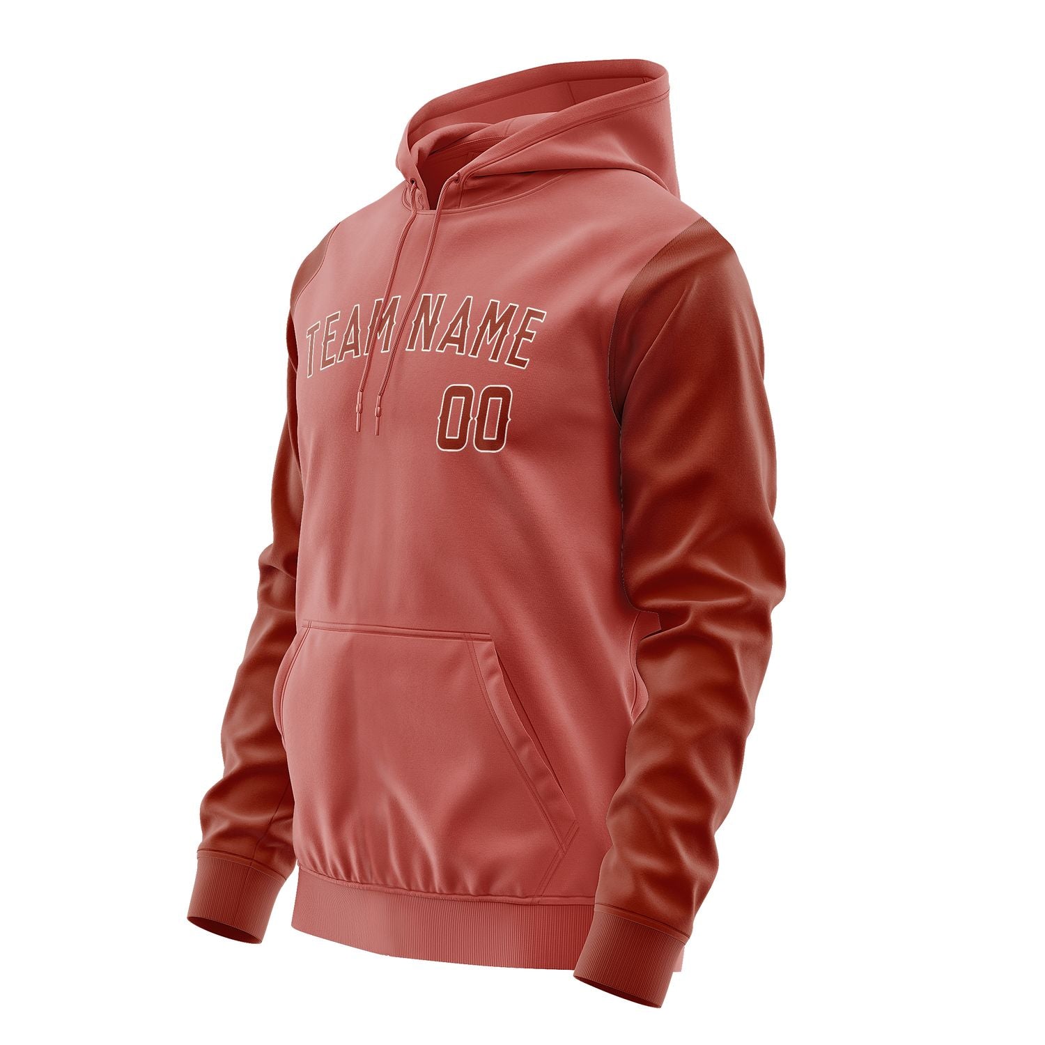 Custom Copper Rose Coral Red Hoodie 2929161629B31816