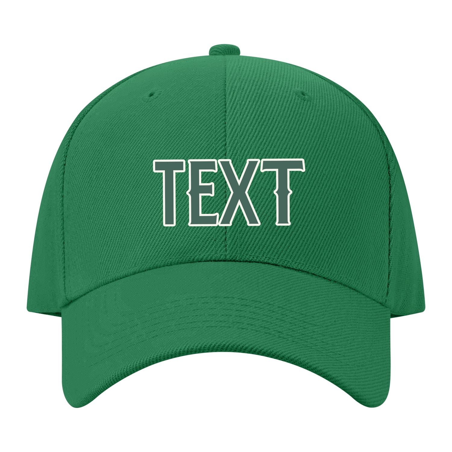 Custom Emerald Green Slate Gray Hat 29B21827