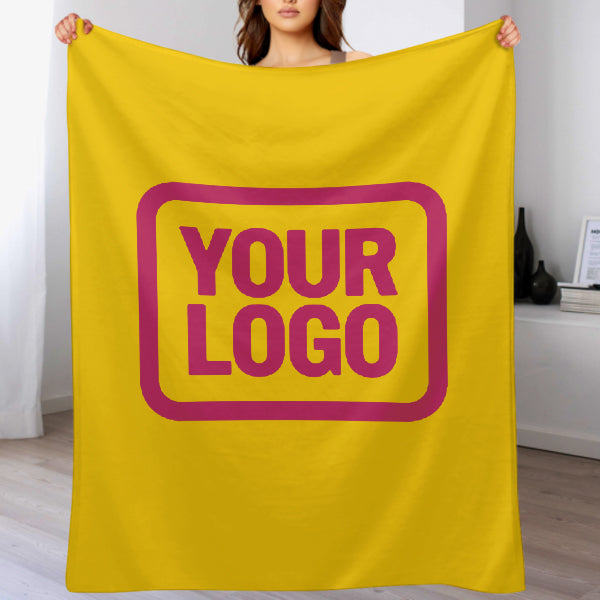 Custom Gold Pink Blanket