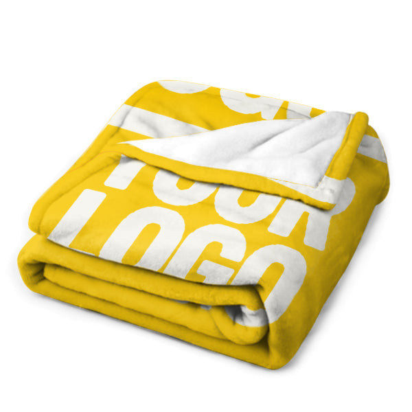 Custom Gold White Blanket