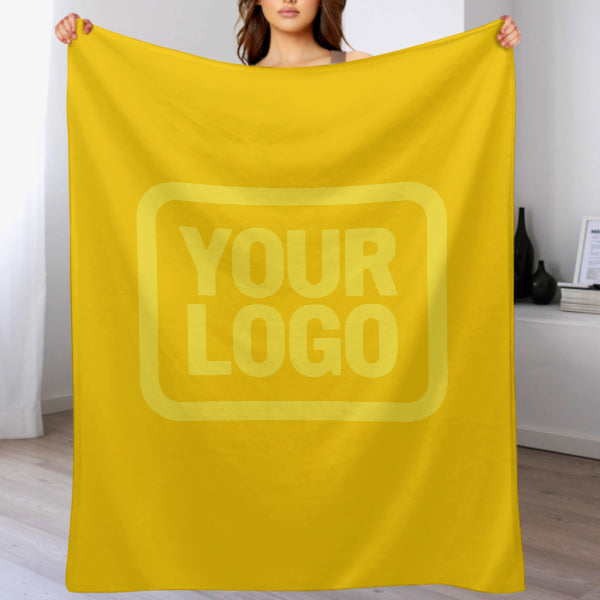 Custom Gold Pale Yellow Blanket