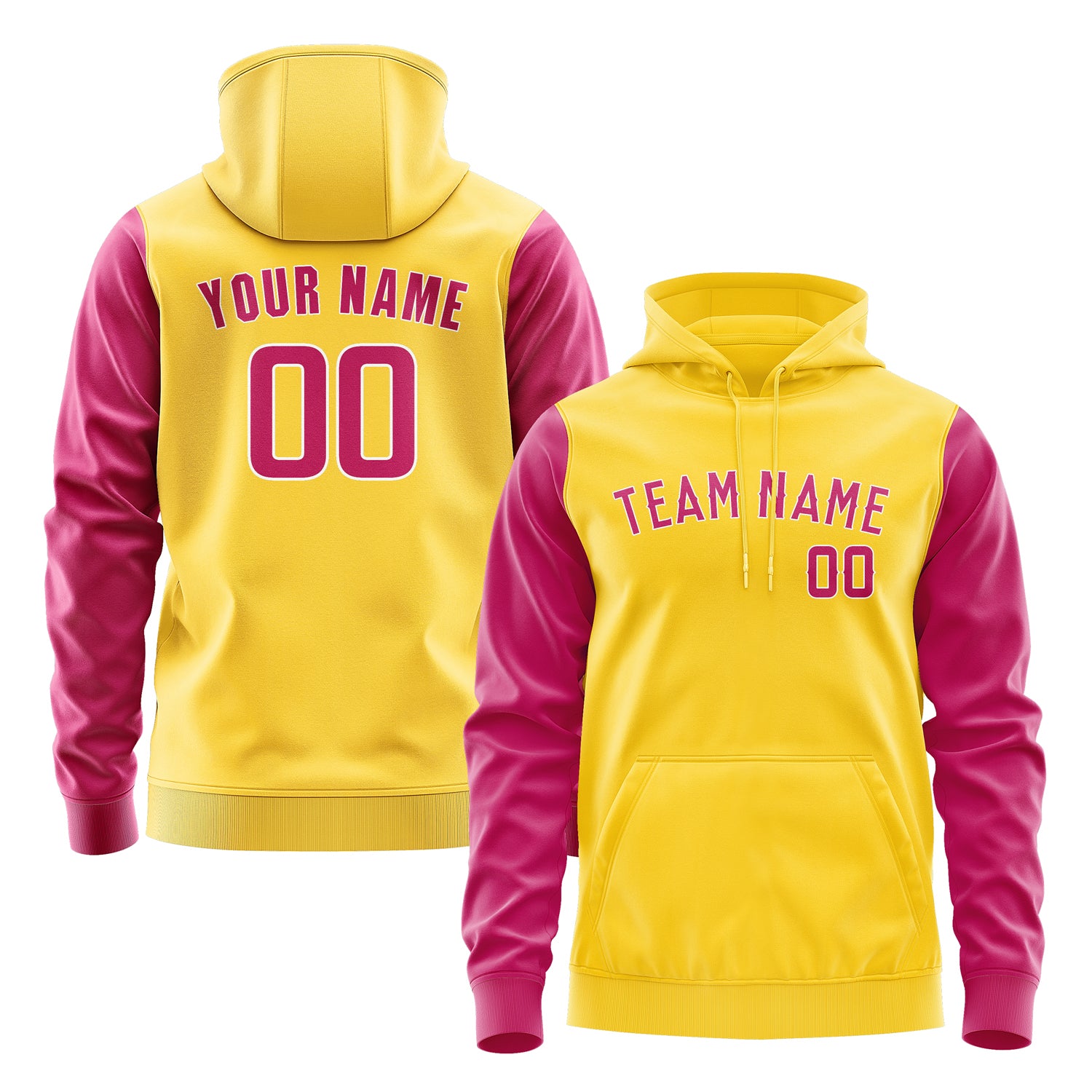 Custom Gold Pink Hoodie 3030131330B31813