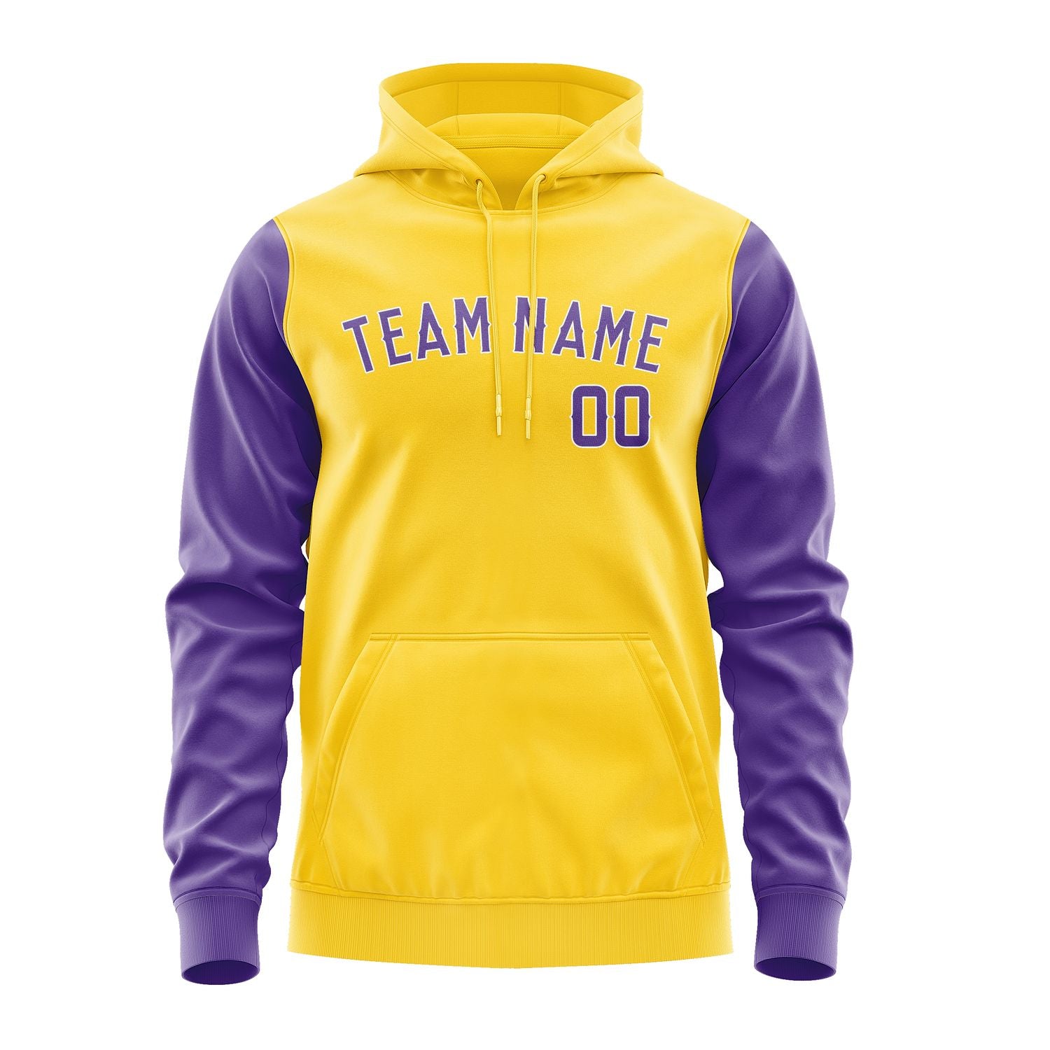 Custom Gold Light Purple Hoodie 3030232330B31823