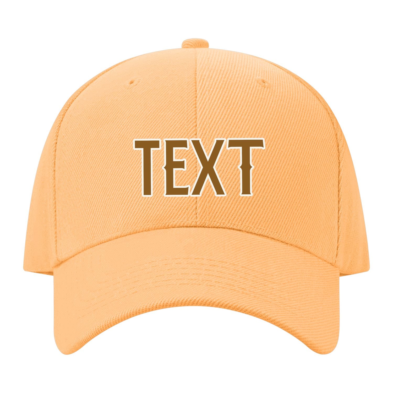 Custom Peach Powder Dark Green Hat 30B21822