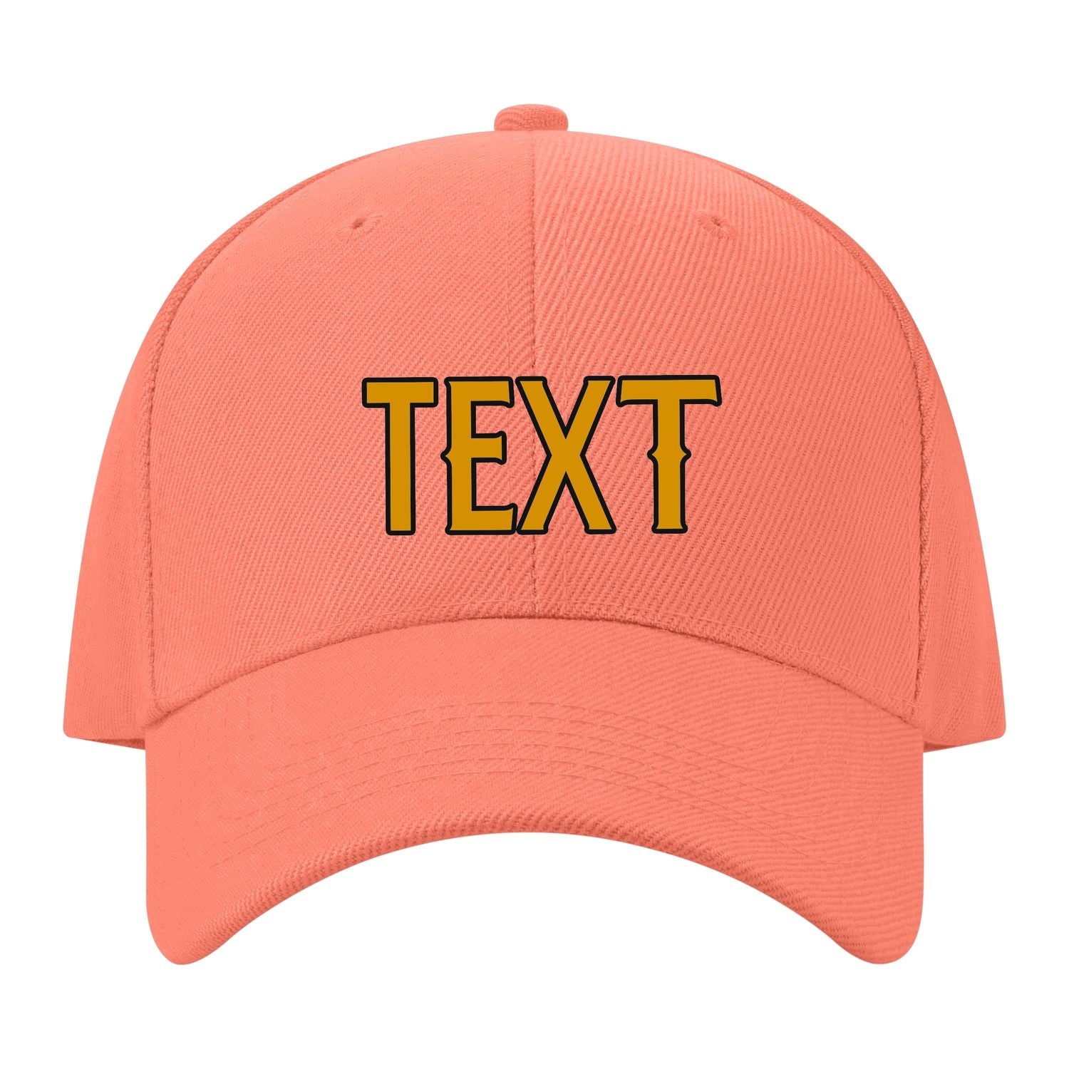 Custom Coral Pink Sky Blue Hat 31B21719
