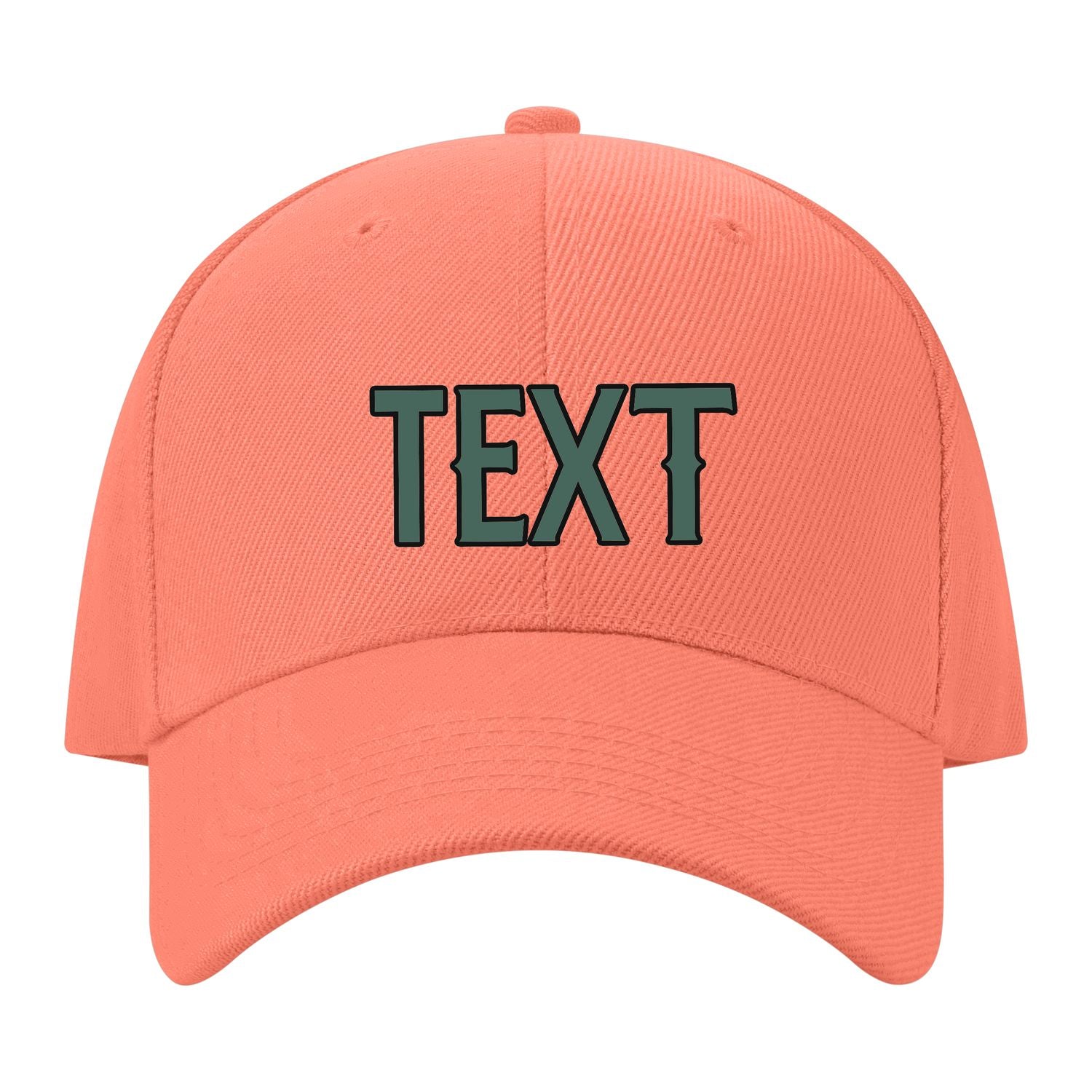 Custom Coral Pink Slate Gray Hat 31B21727