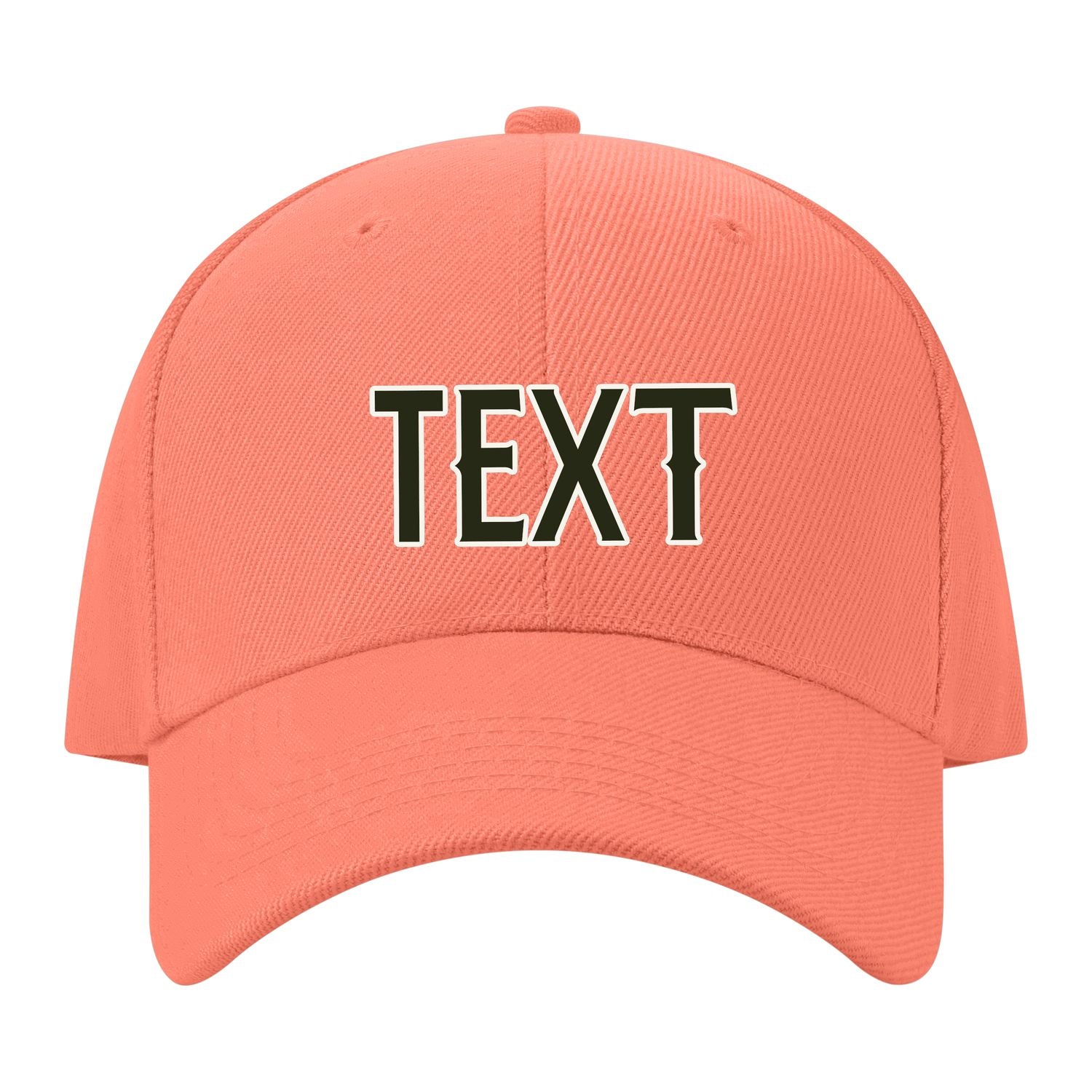 Custom Coral Pink White Hat 31B21802