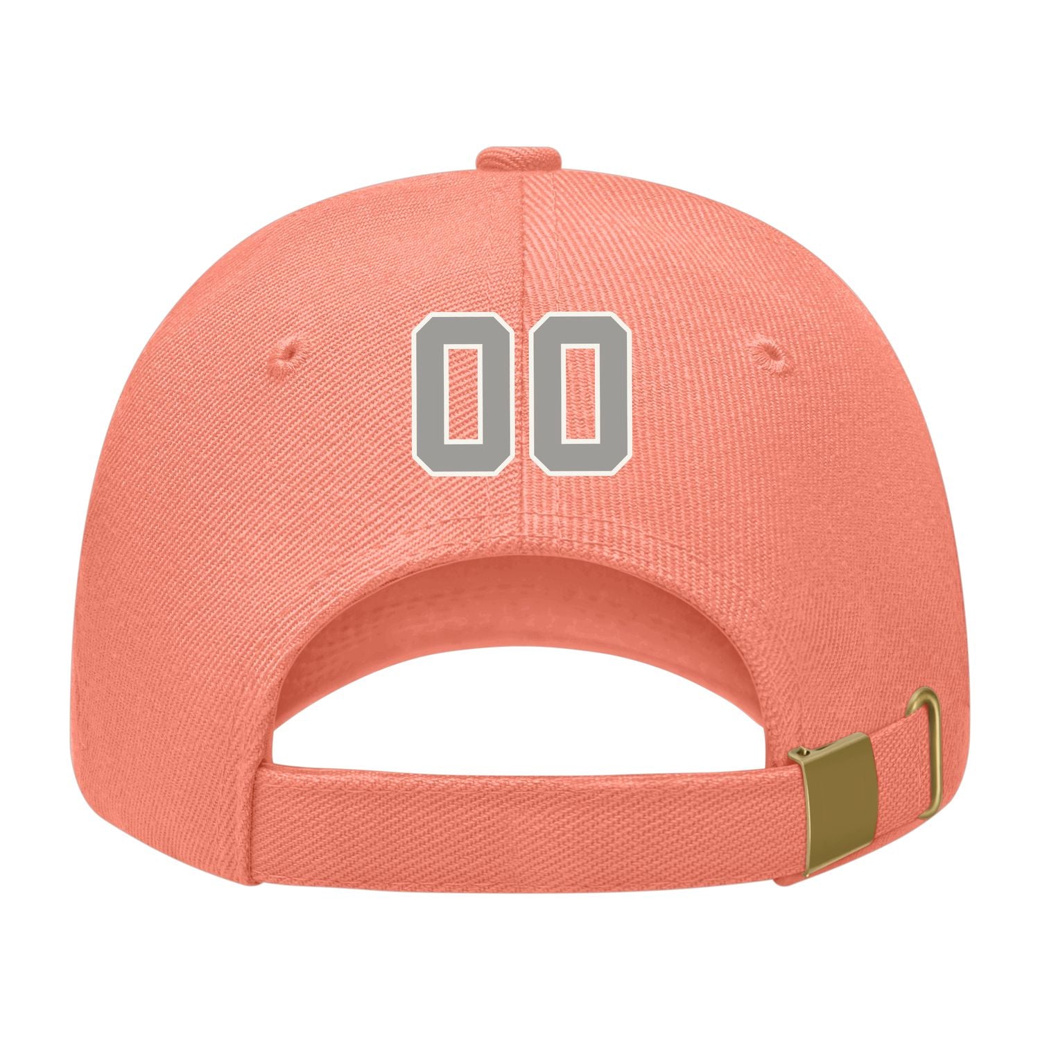 Custom Coral Pink Light Green Hat 31B21804