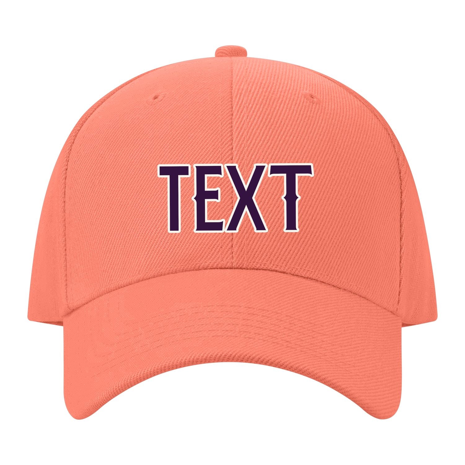 Custom Coral Pink Gray Hat 31B21807