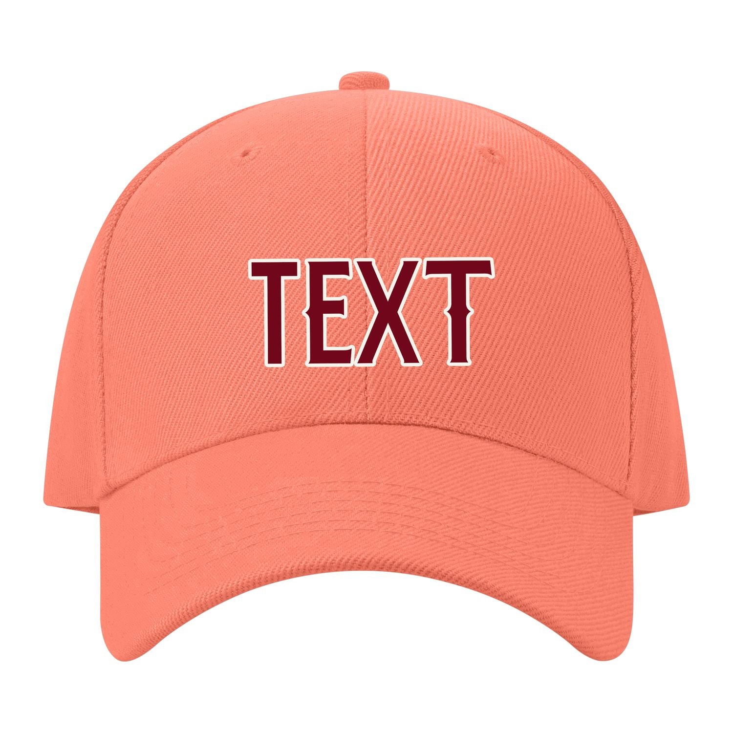 Custom Coral Pink Khaki Hat 31B21815