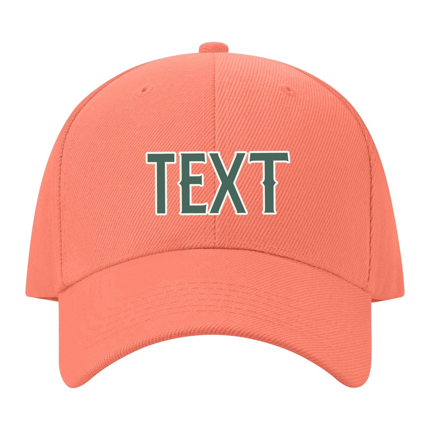 Custom Coral Pink Slate Gray Hat 31B21827