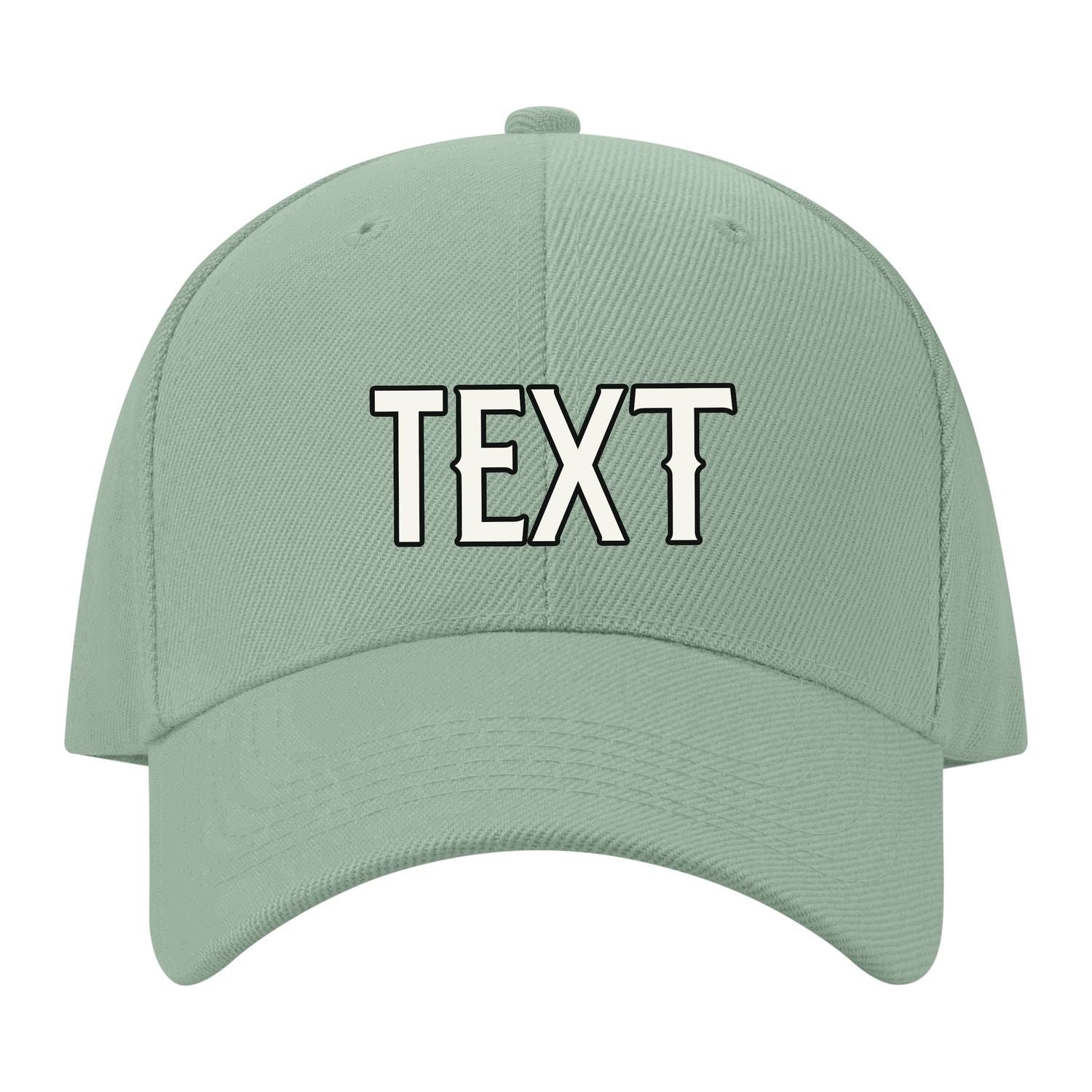 Custom Ash Green Pale Ice Blue Hat 32B21718