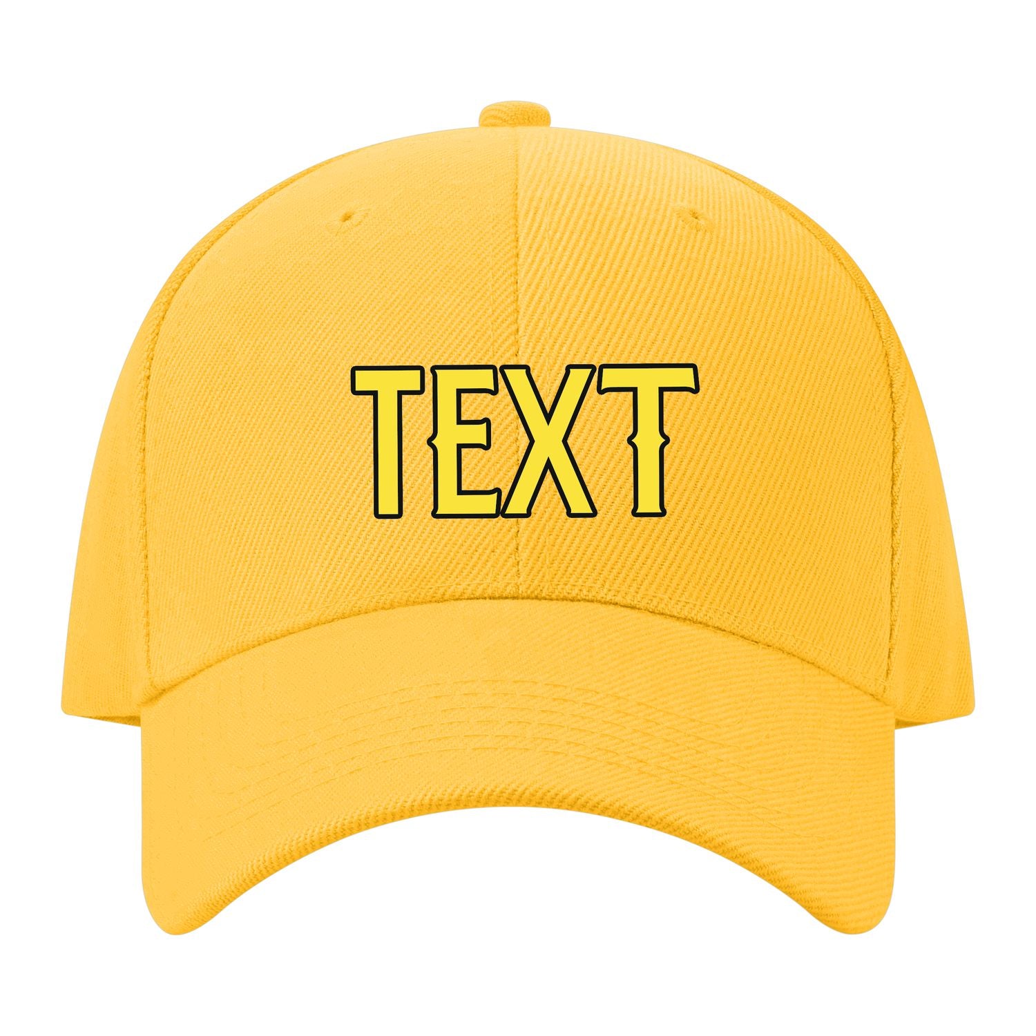 Custom Gold Light Coral Red Hat 33B21726