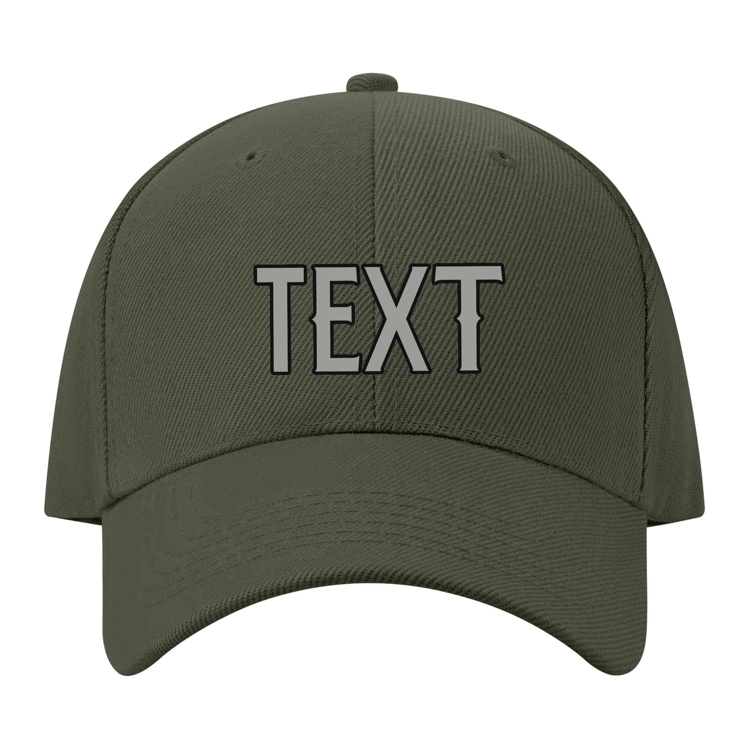 Custom Dark Green Light Green Hat 34B21704