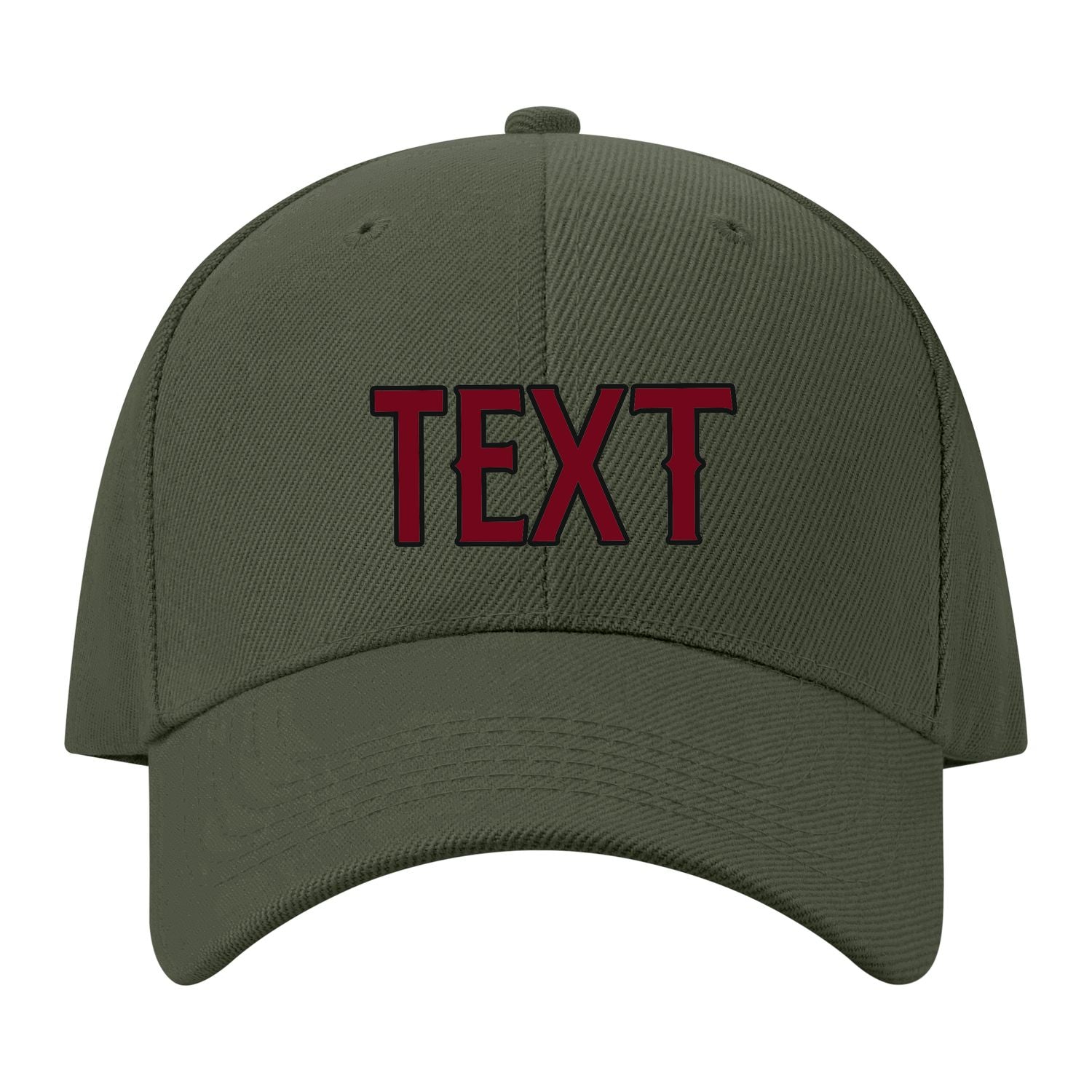 Custom Dark Green Khaki Hat 34B21715