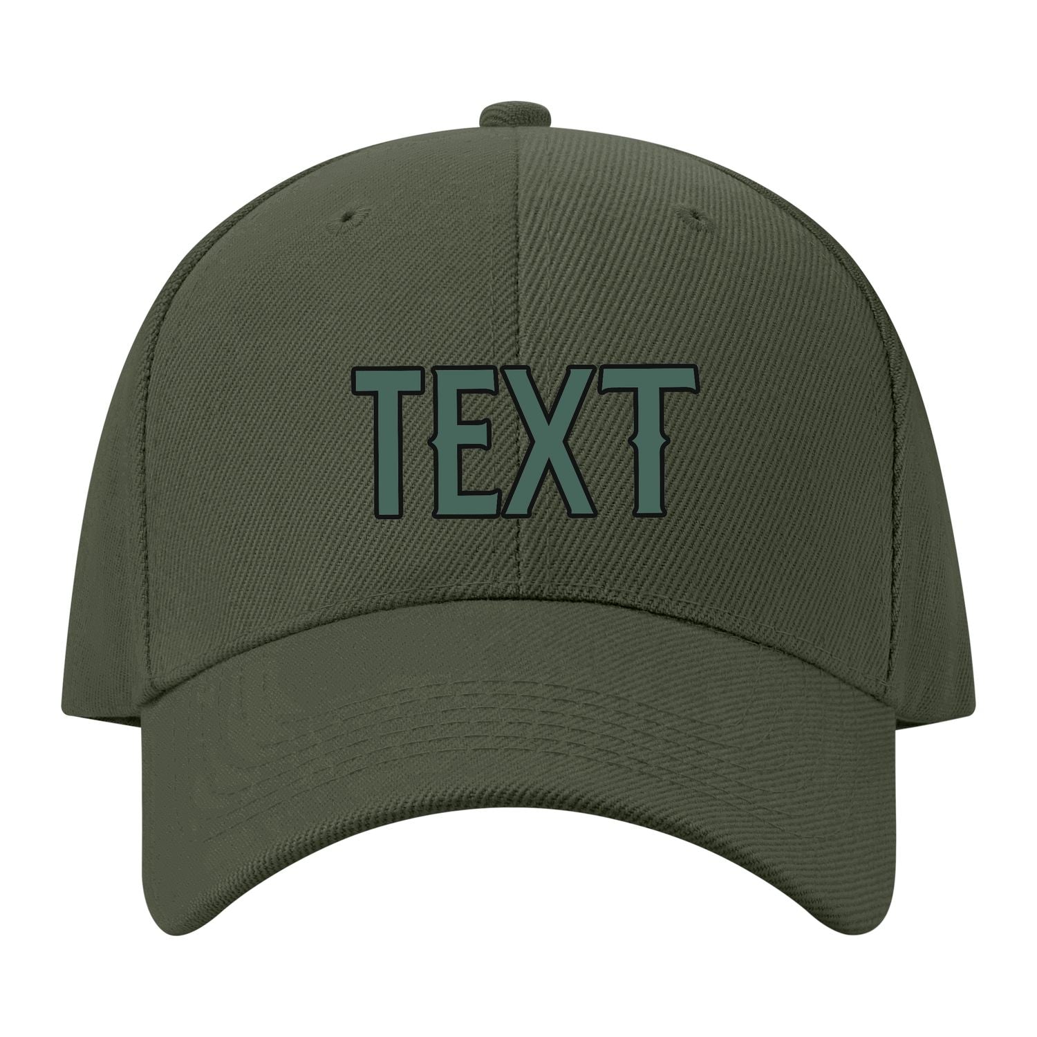 Custom Dark Green Slate Gray Hat 34B21727