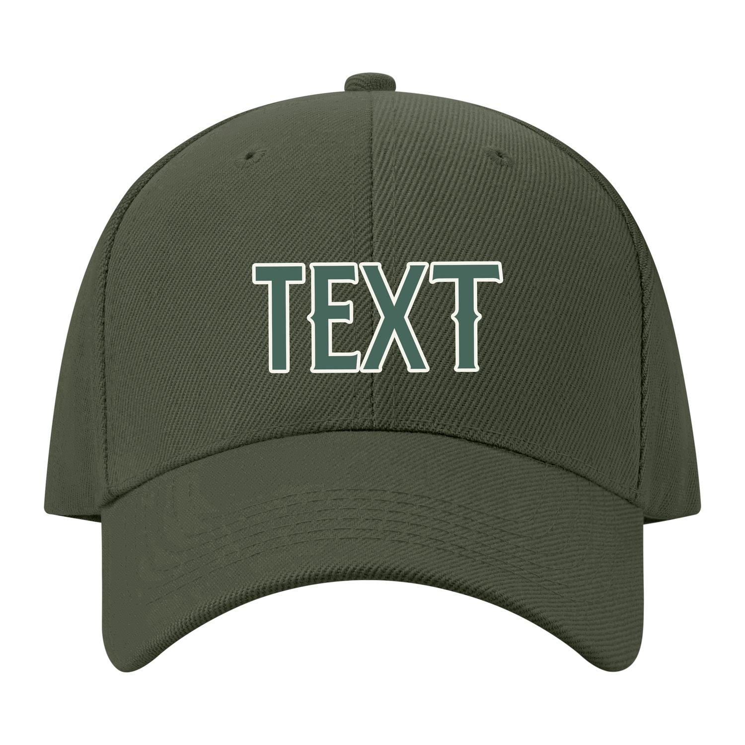 Custom Dark Green Slate Gray Hat 34B21827