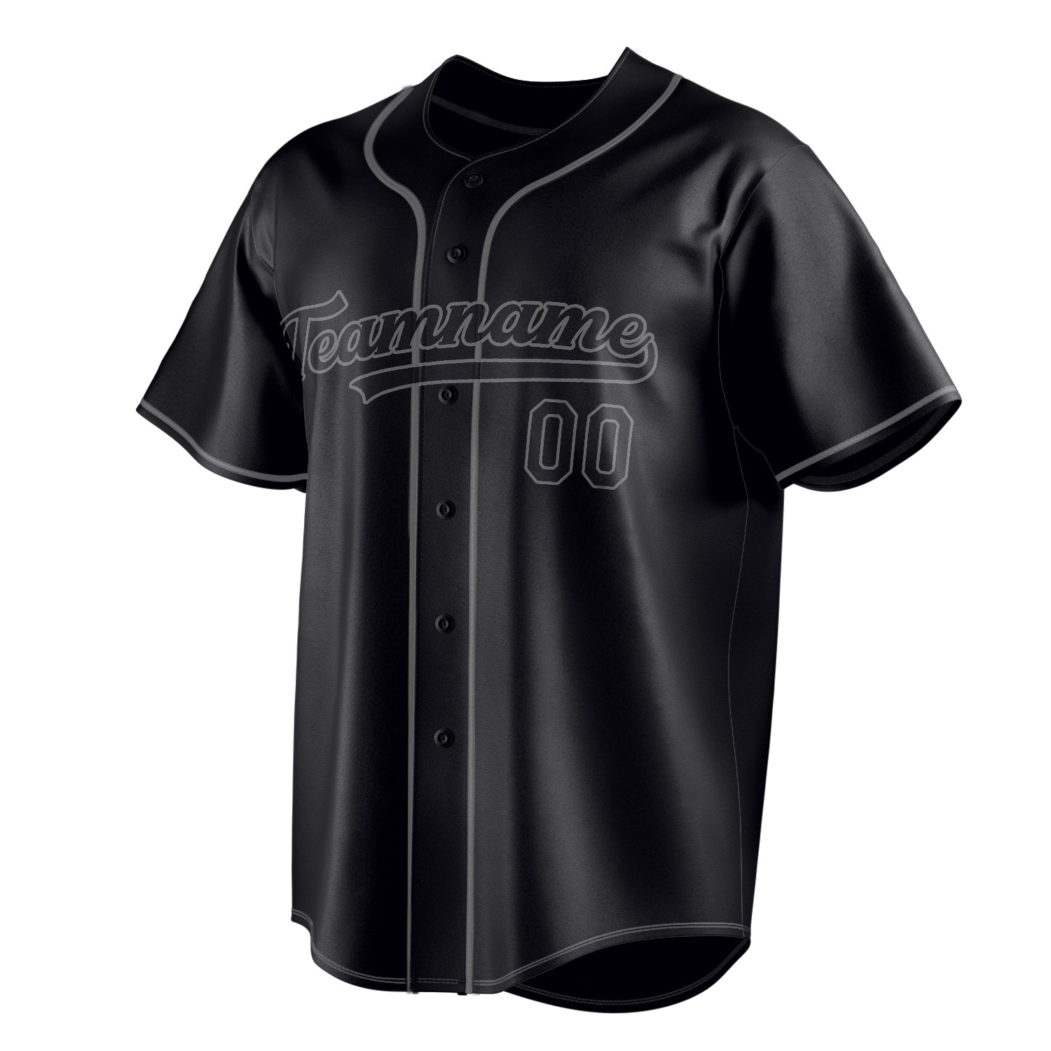 Custom Black & Gray Color Fan Baseball Jersey BB01240528YX194