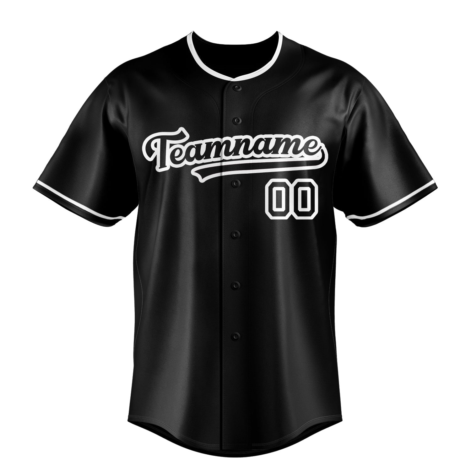 Custom Black & White Color Fan Baseball Jersey BB01240528YX203