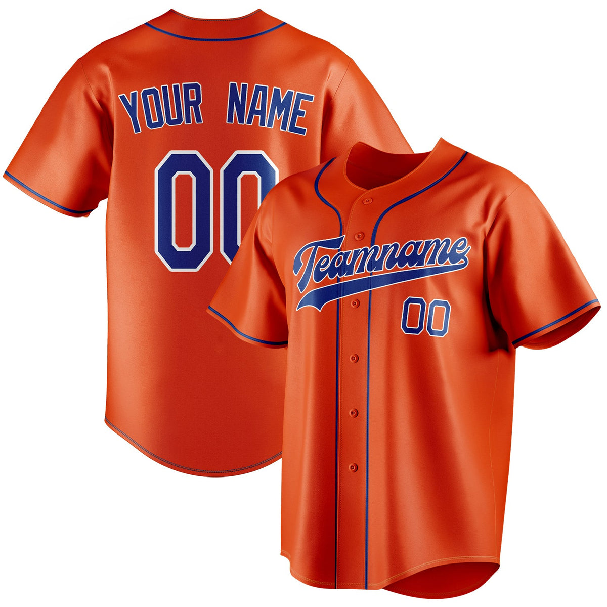 Custom Orange & Royal Color Fan Baseball Jersey BB01240529WY168