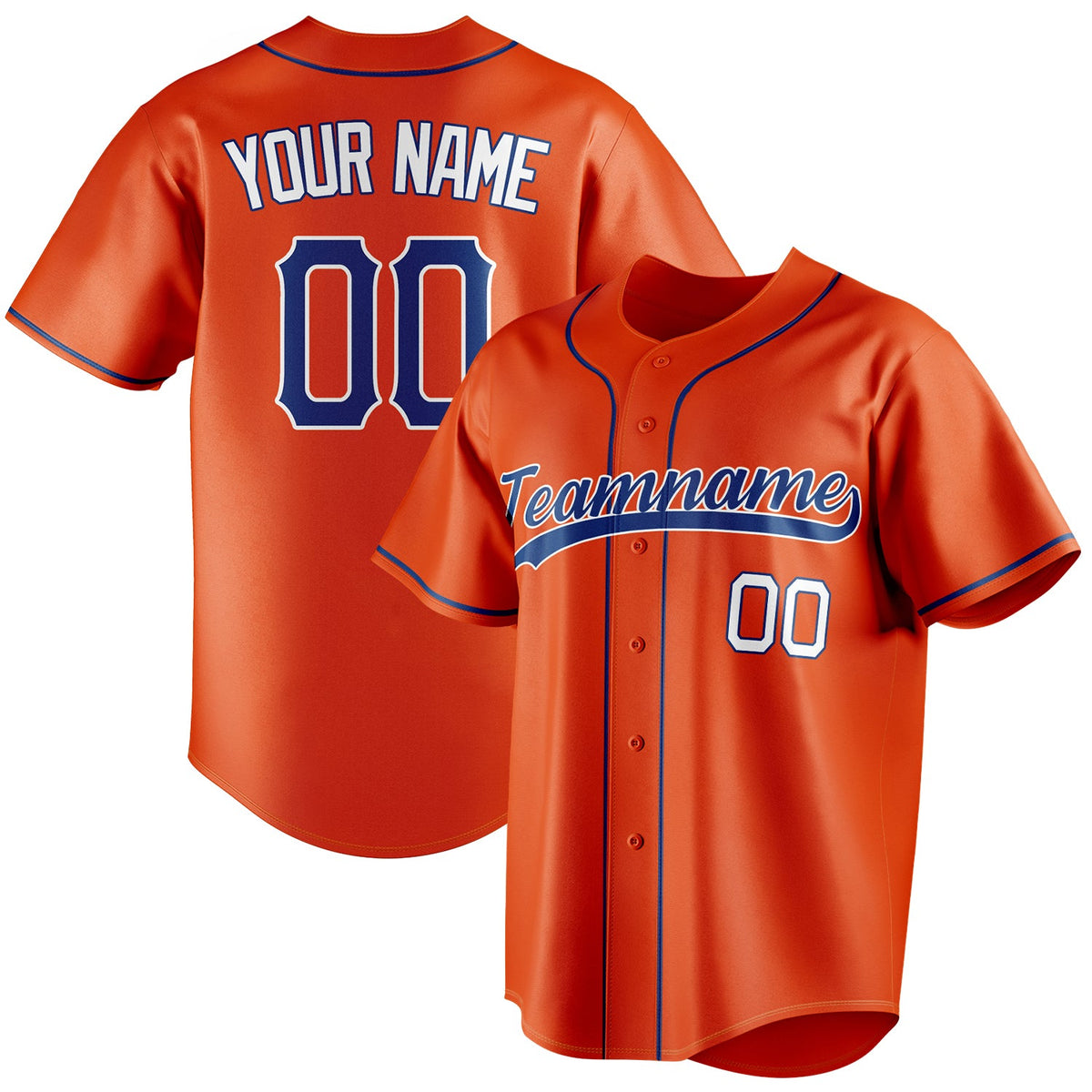 Custom Orange & Royal Color Fan Baseball Jersey BB01240529WY172