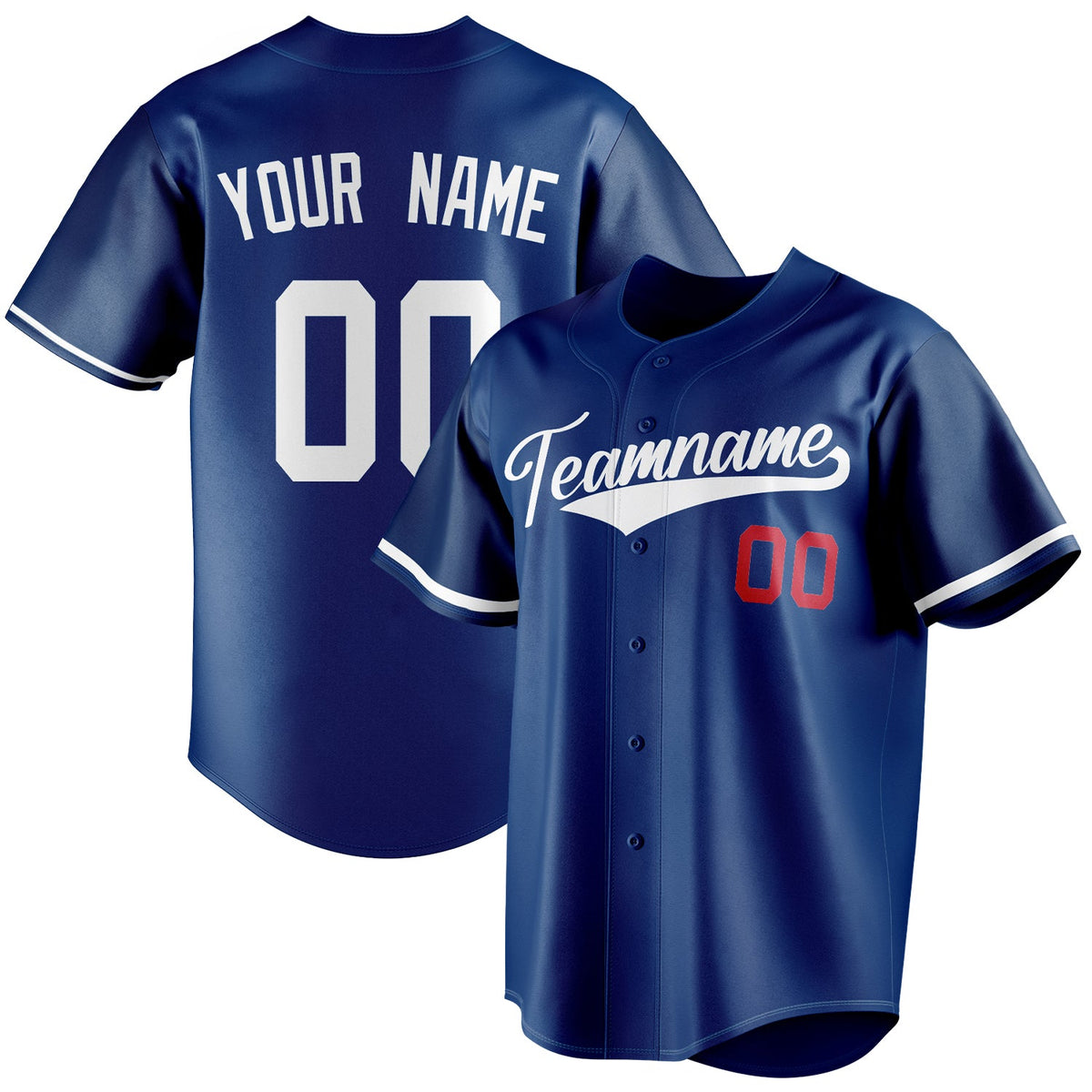 Custom Royal & White Color Fan Baseball Jersey BB01240531TY373