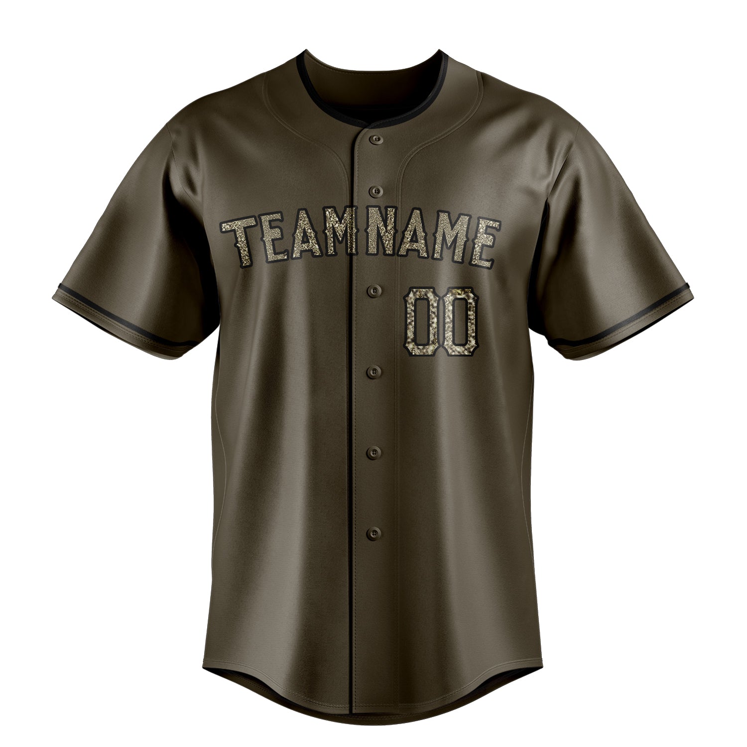 Custom Olive & Camo Color Fan Baseball Jersey BB01240531YX389