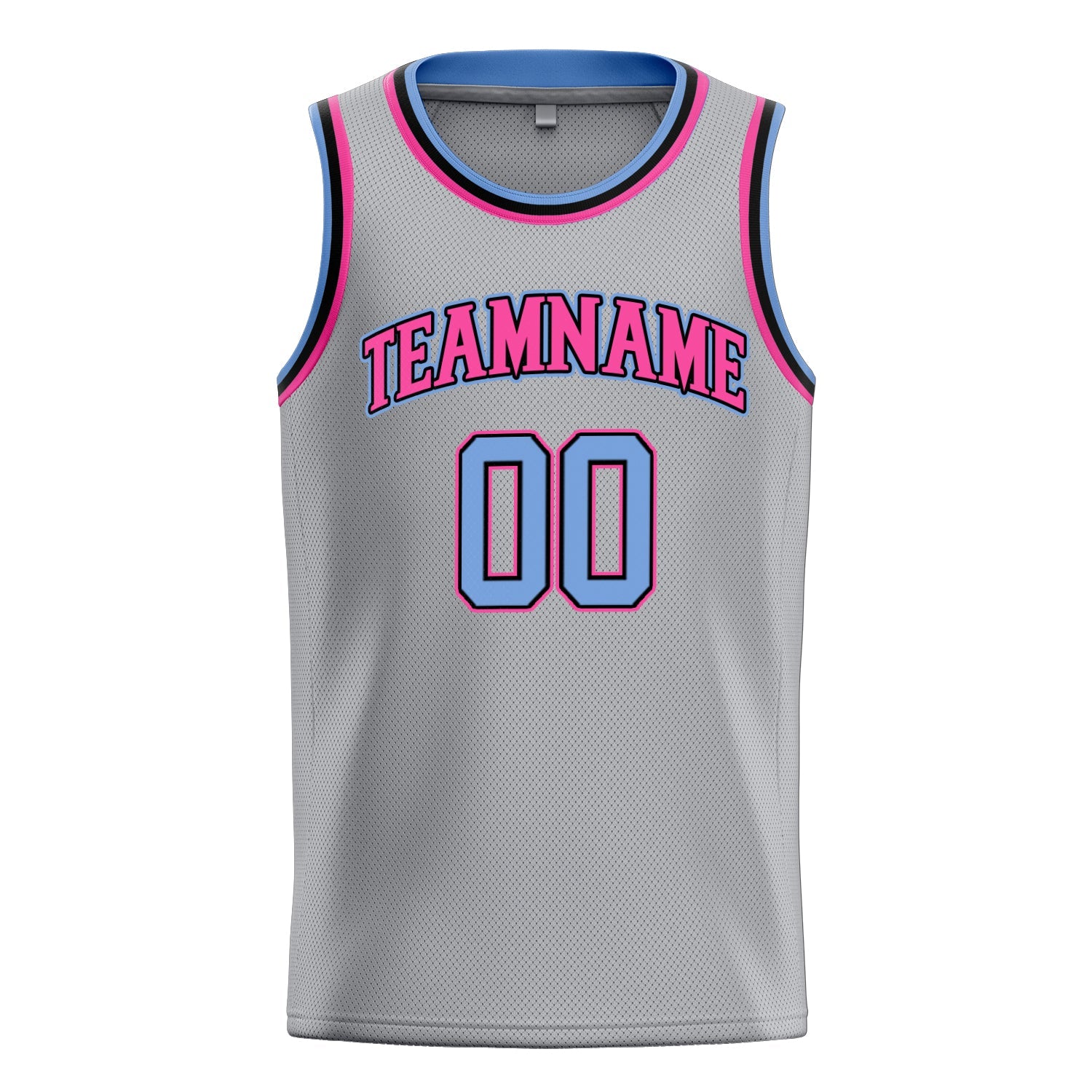 Custom Gray Purple Solid-Color Basketball Jersey