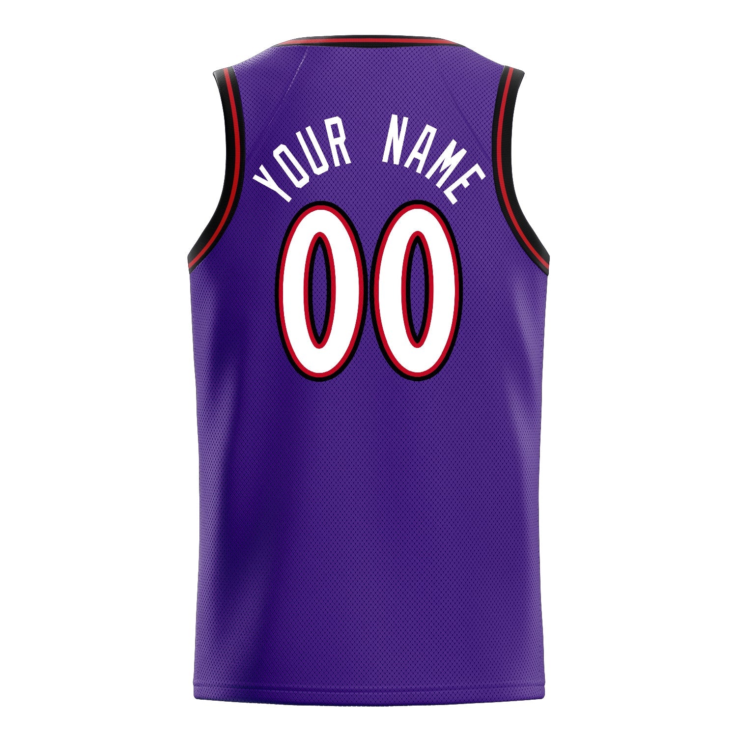Custom Purple White White-Pinstripe Basketball Jersey