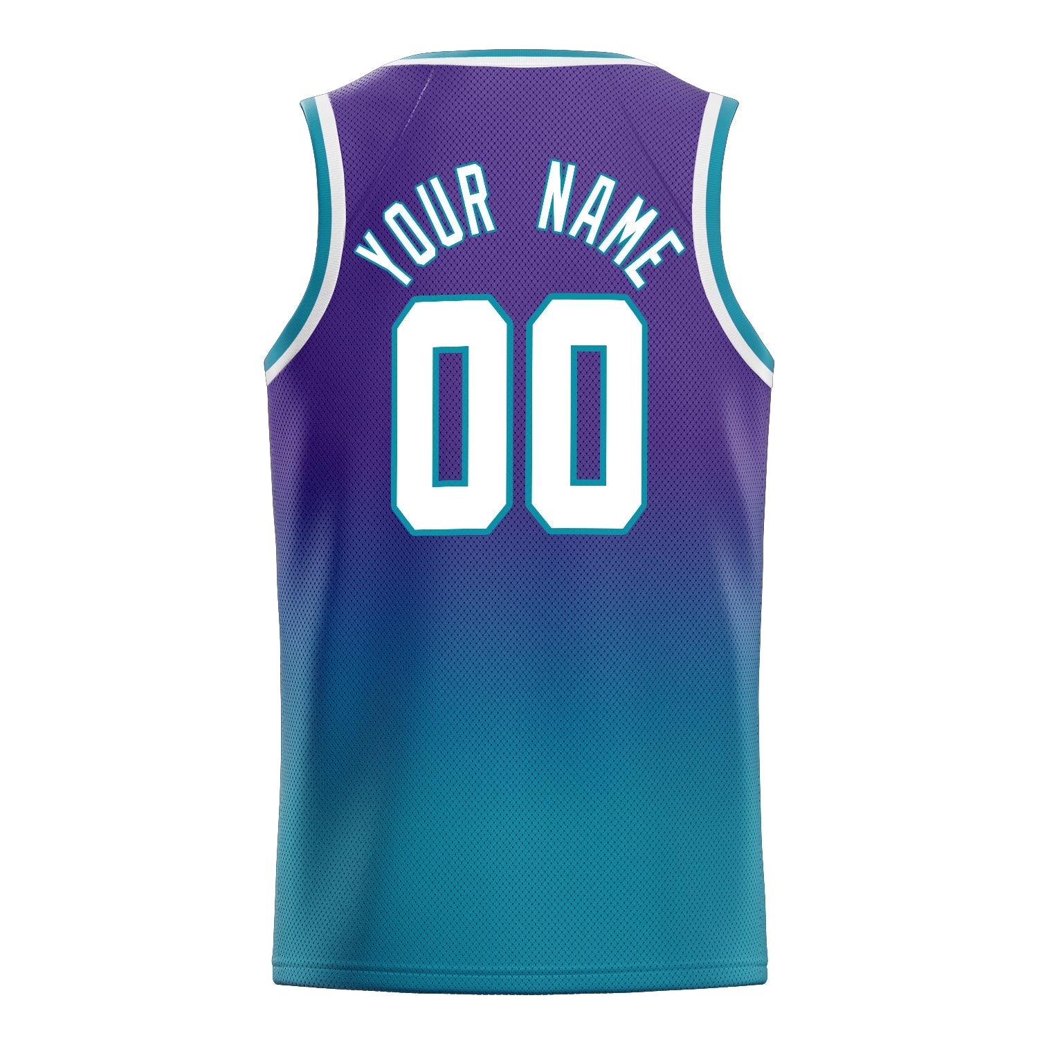 Custom Purple White Fade Basketball Jersey