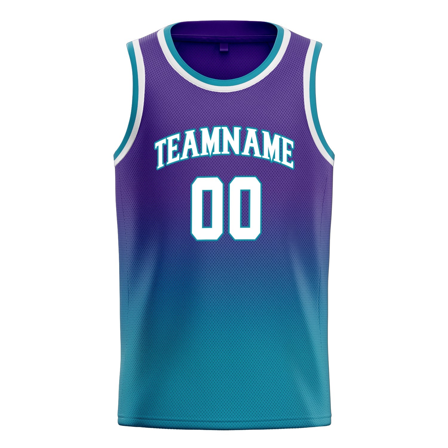 Custom Purple White Fade Basketball Jersey