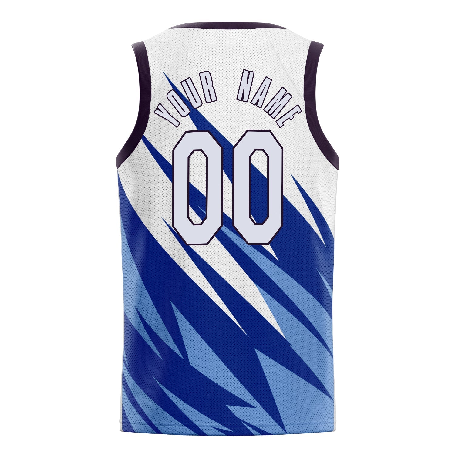 Custom White Black Sublimation Basketball Jersey