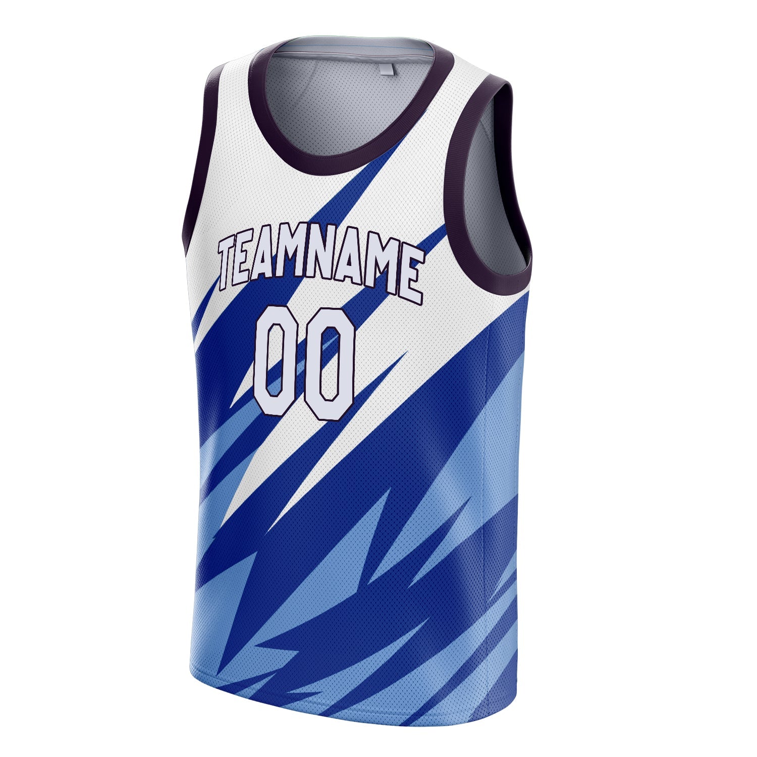 Custom White Black Sublimation Basketball Jersey