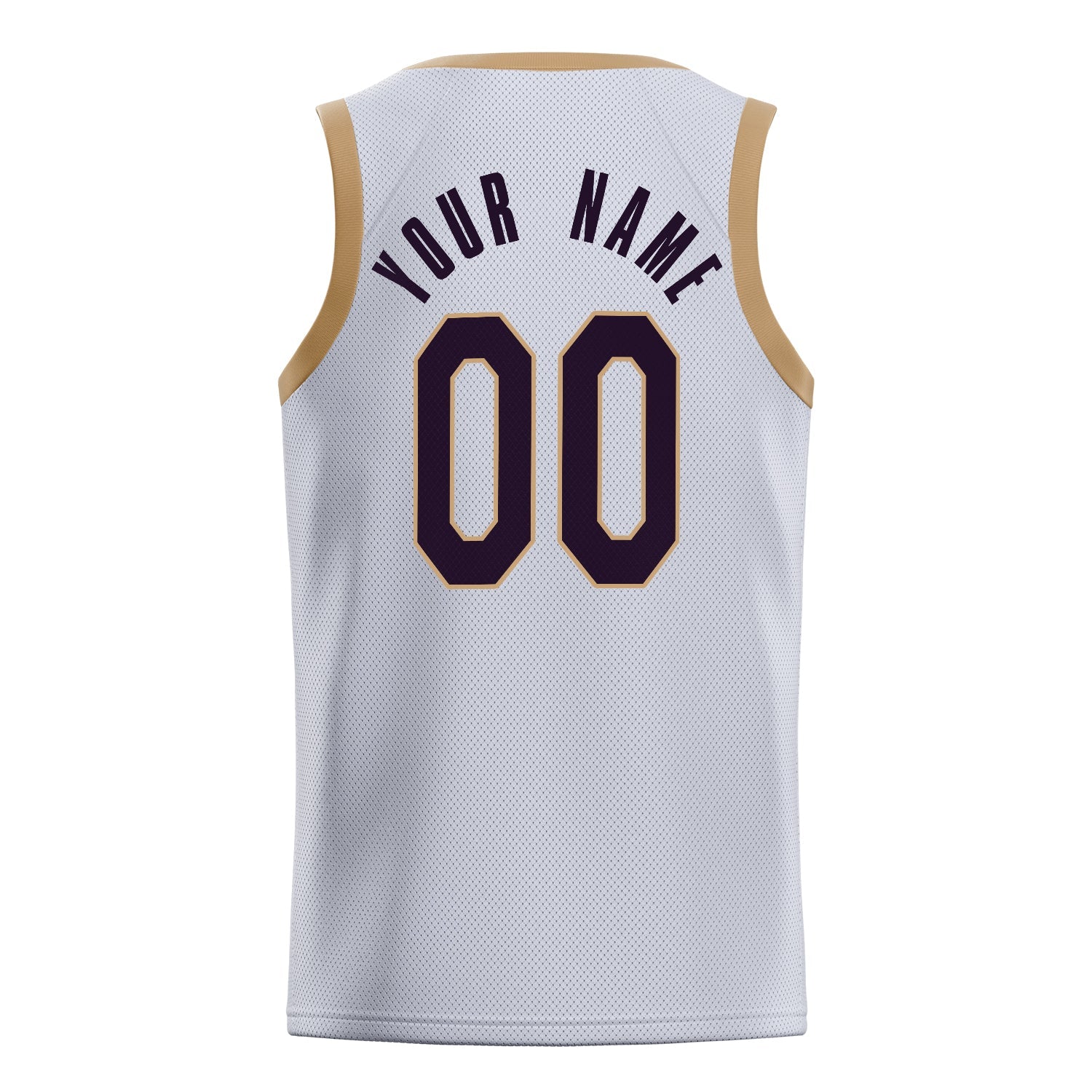 Custom White Black Solid-Color Basketball Jersey