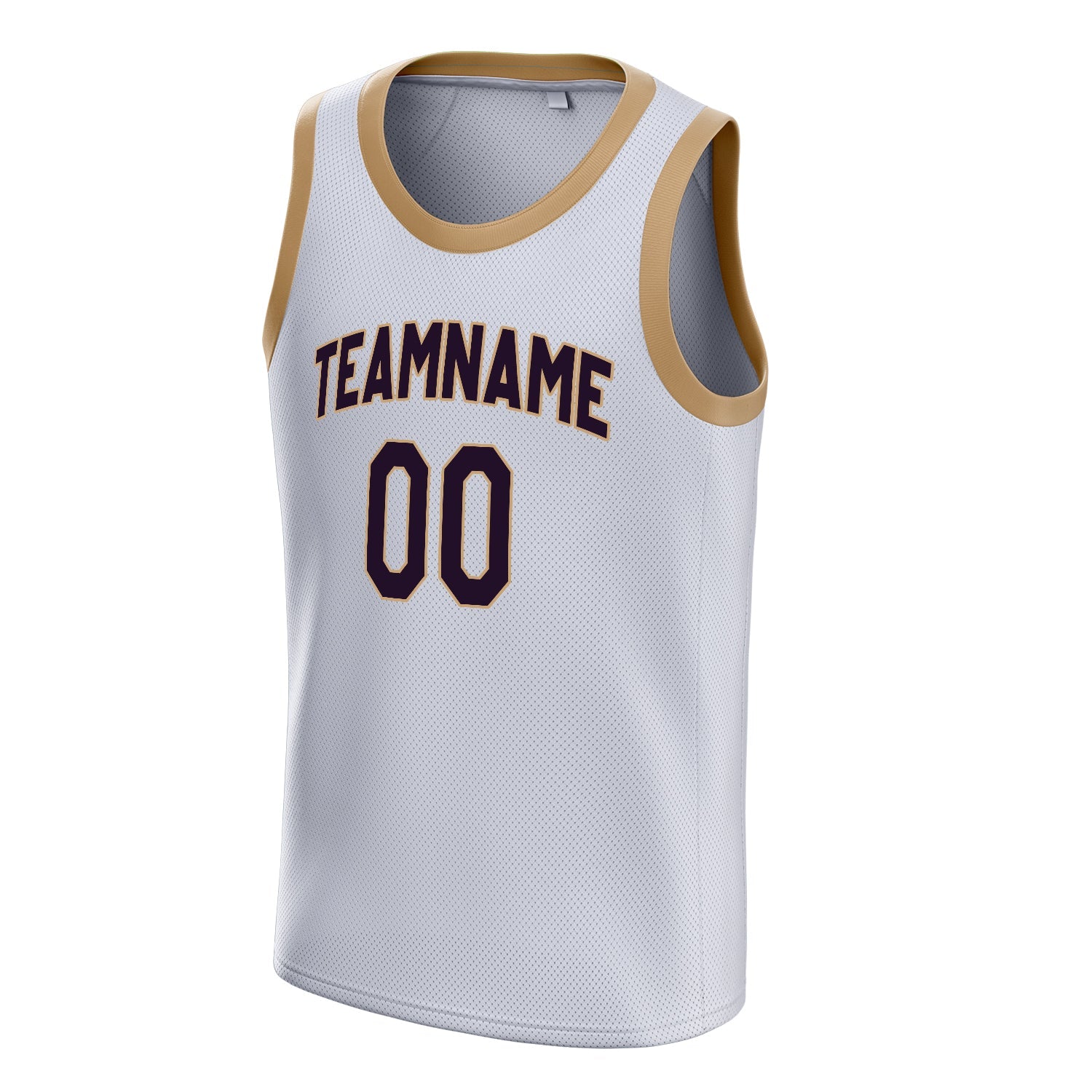 Custom White Black Solid-Color Basketball Jersey