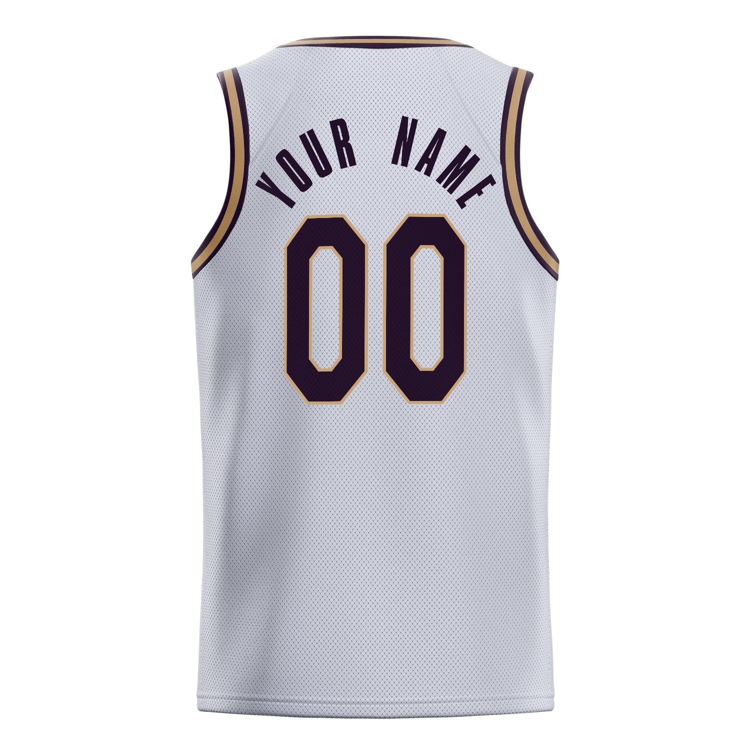 Custom White Black Solid-Color Basketball Jersey