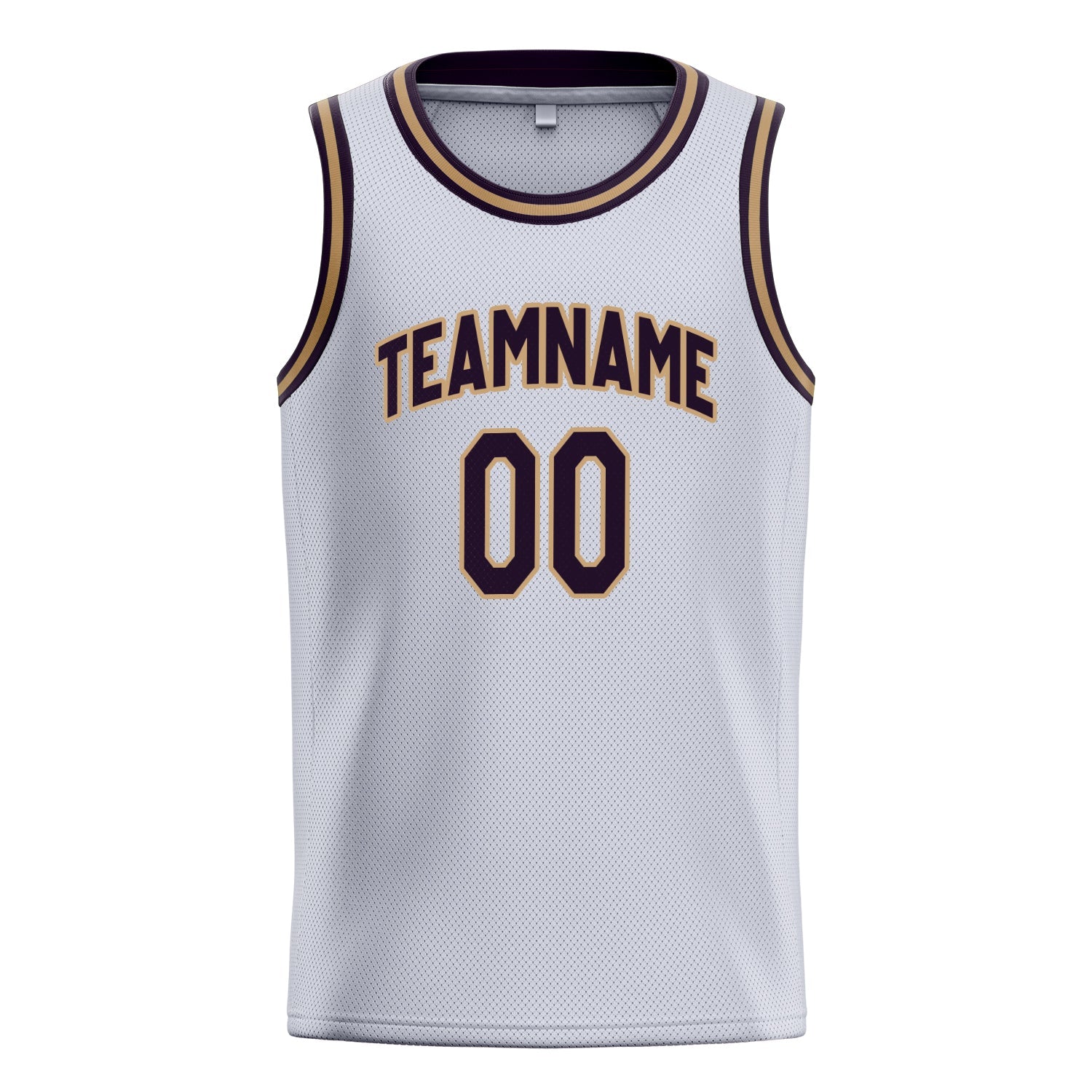 Custom White Black Solid-Color Basketball Jersey