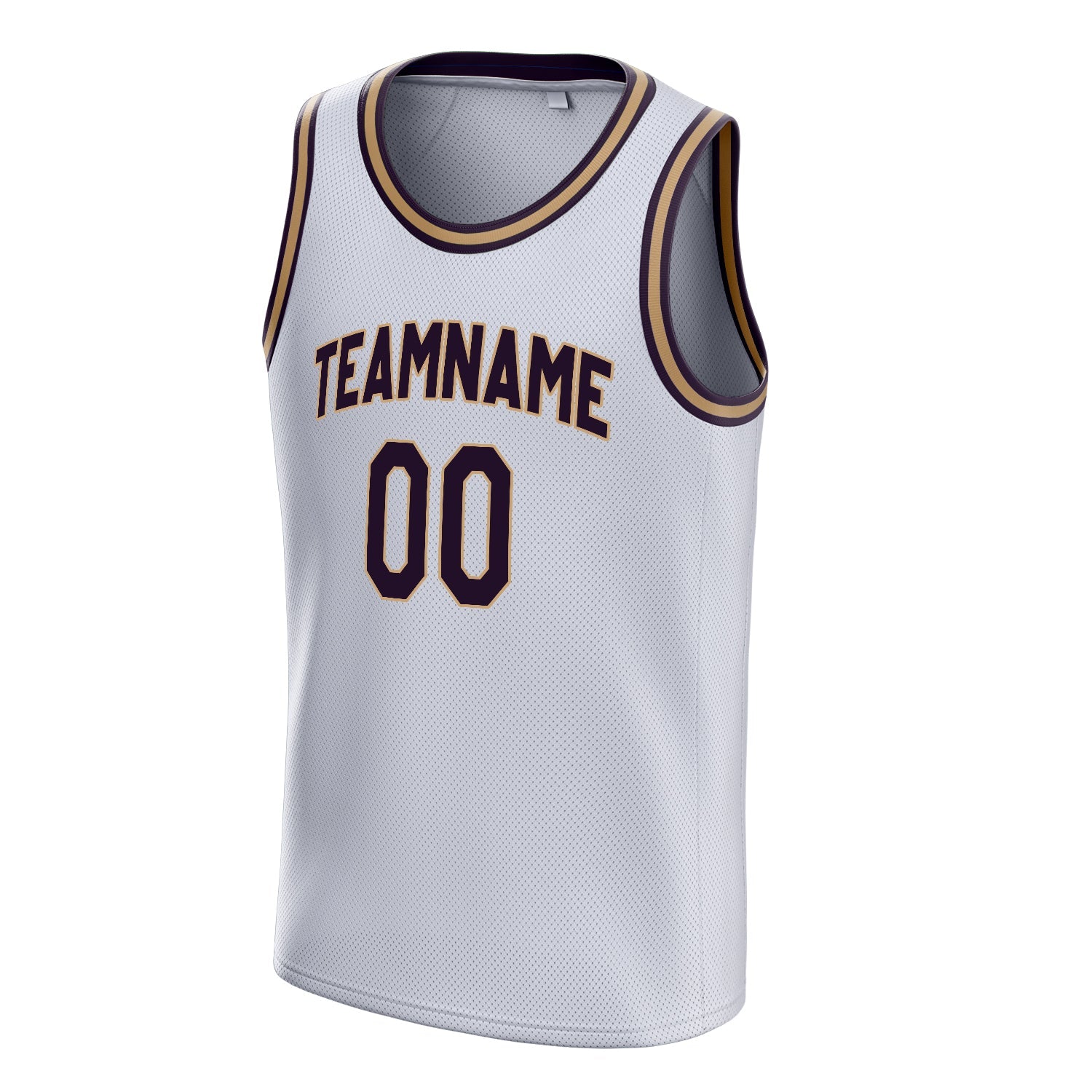 Custom White Black Solid-Color Basketball Jersey