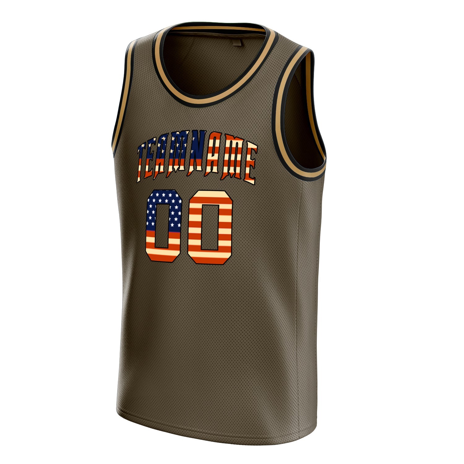 Custom Olive Black Solid-Color Basketball Jersey