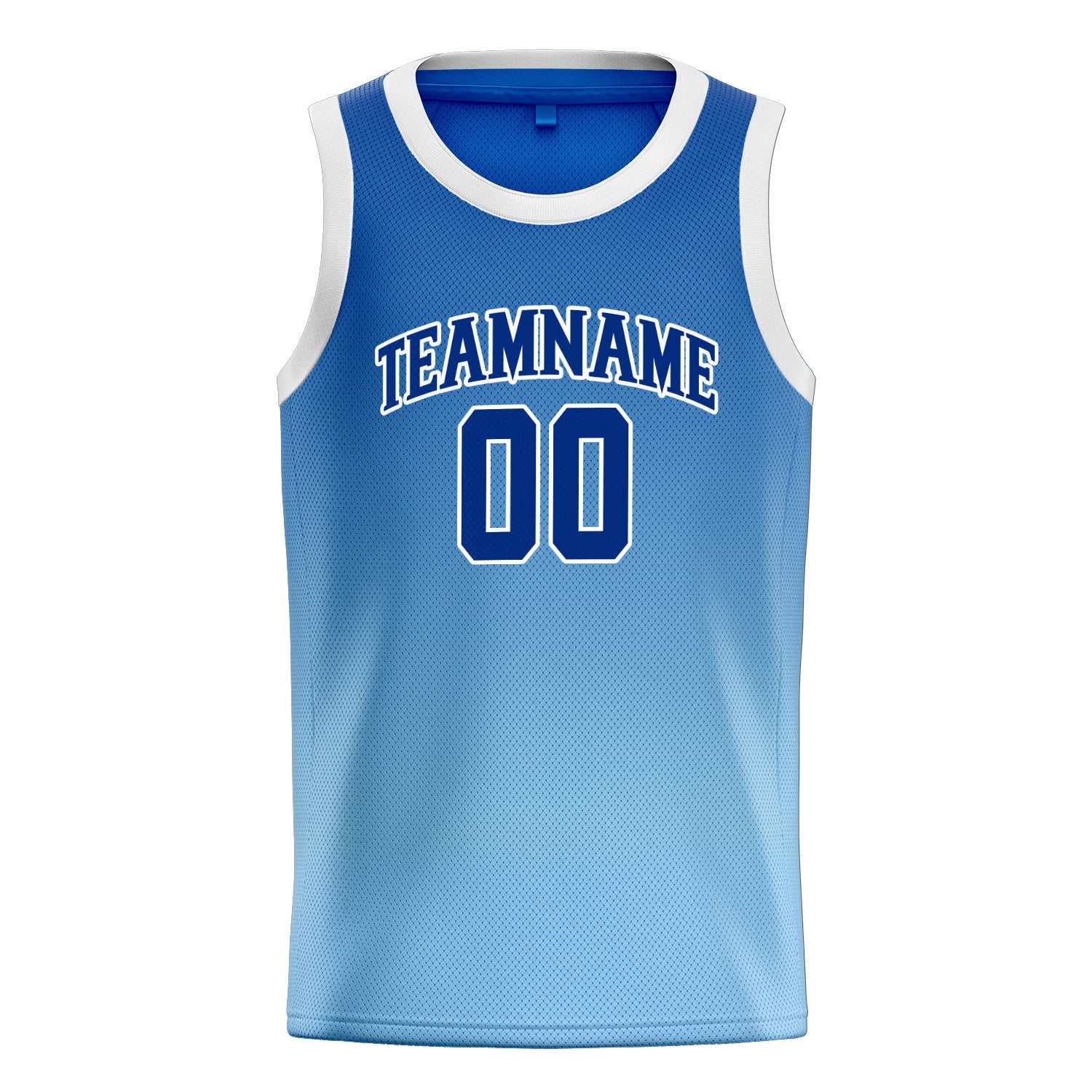 Custom Blue Navy Fade Basketball Jersey