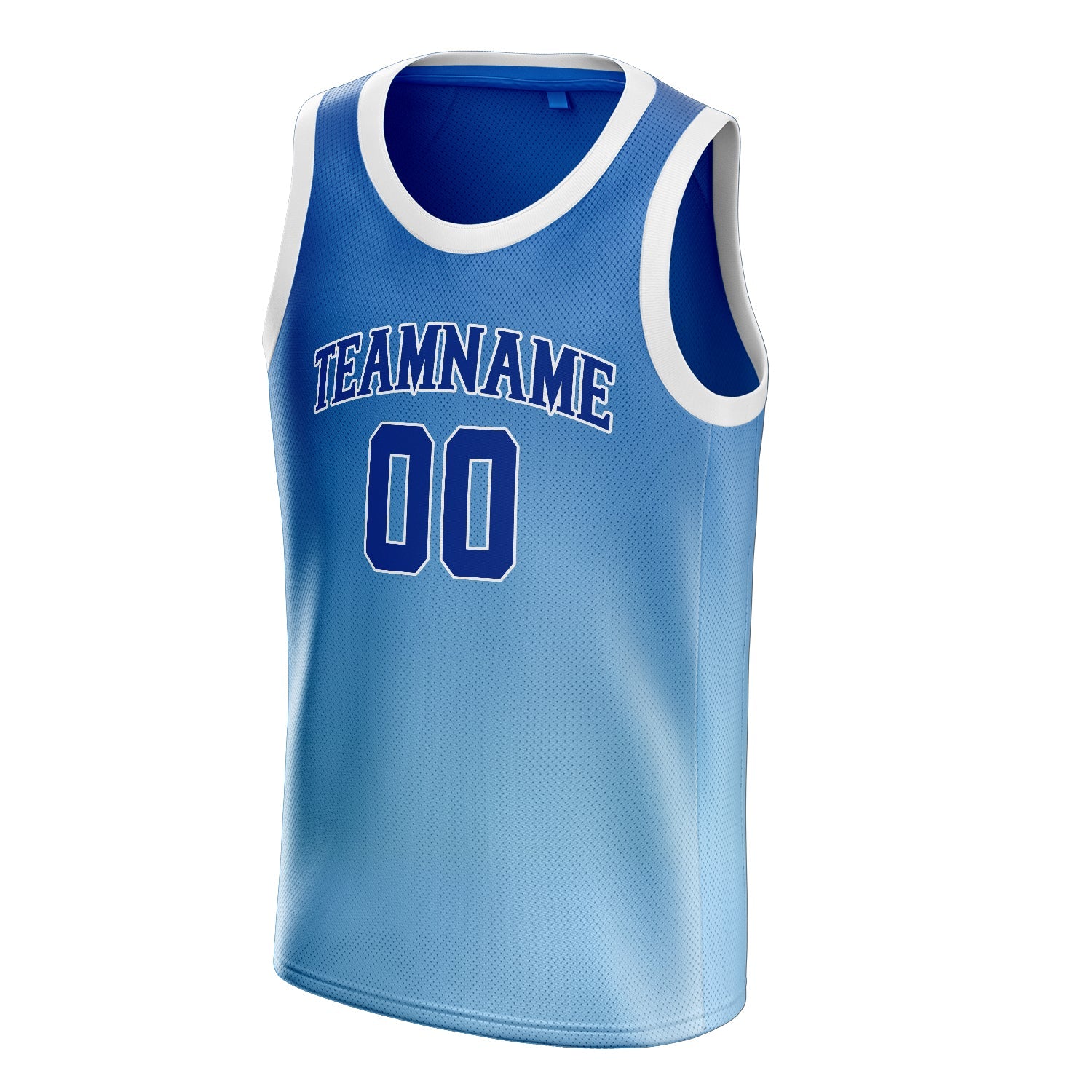 Custom Blue Navy Fade Basketball Jersey