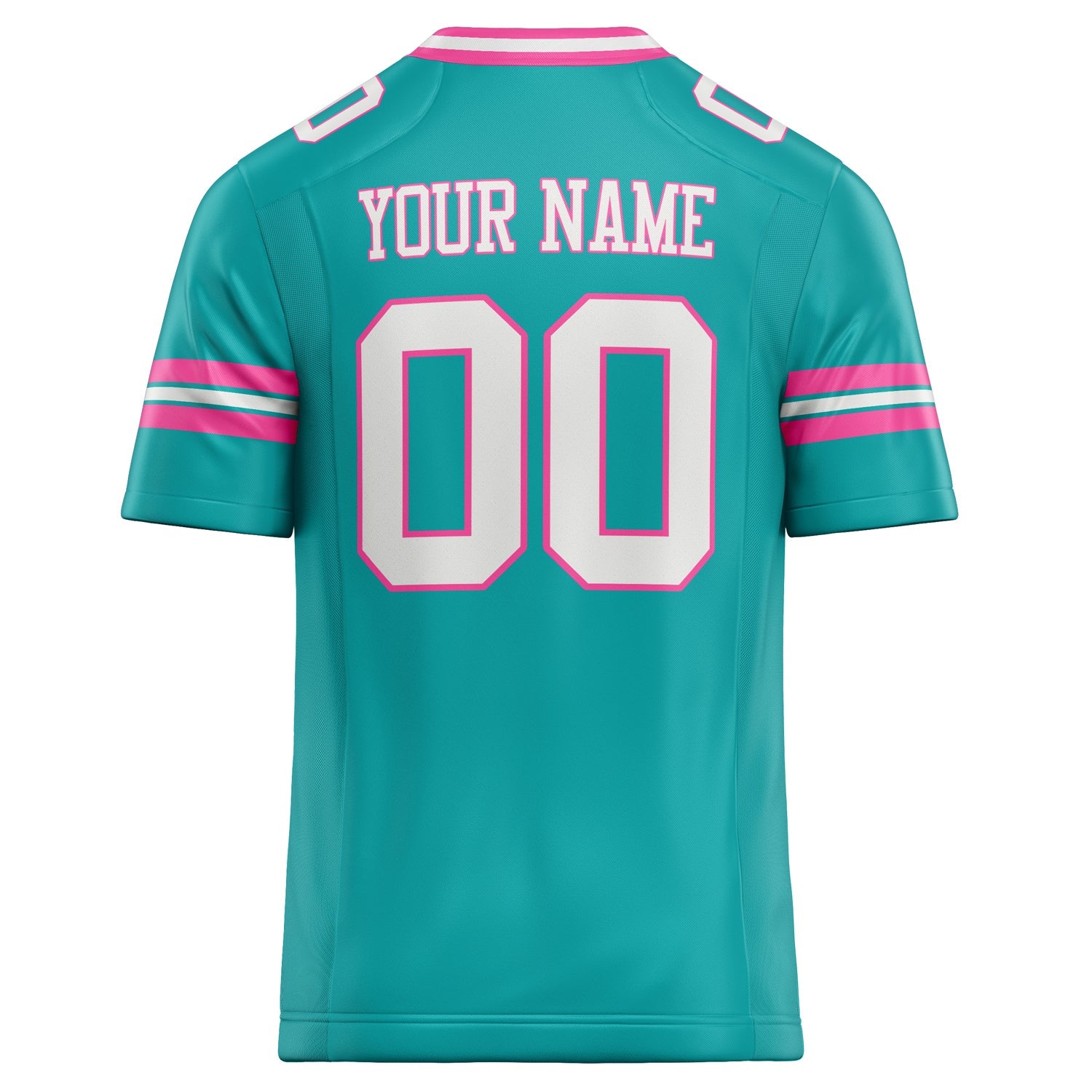 Custom Aqua White Solid Colour Football Jersey