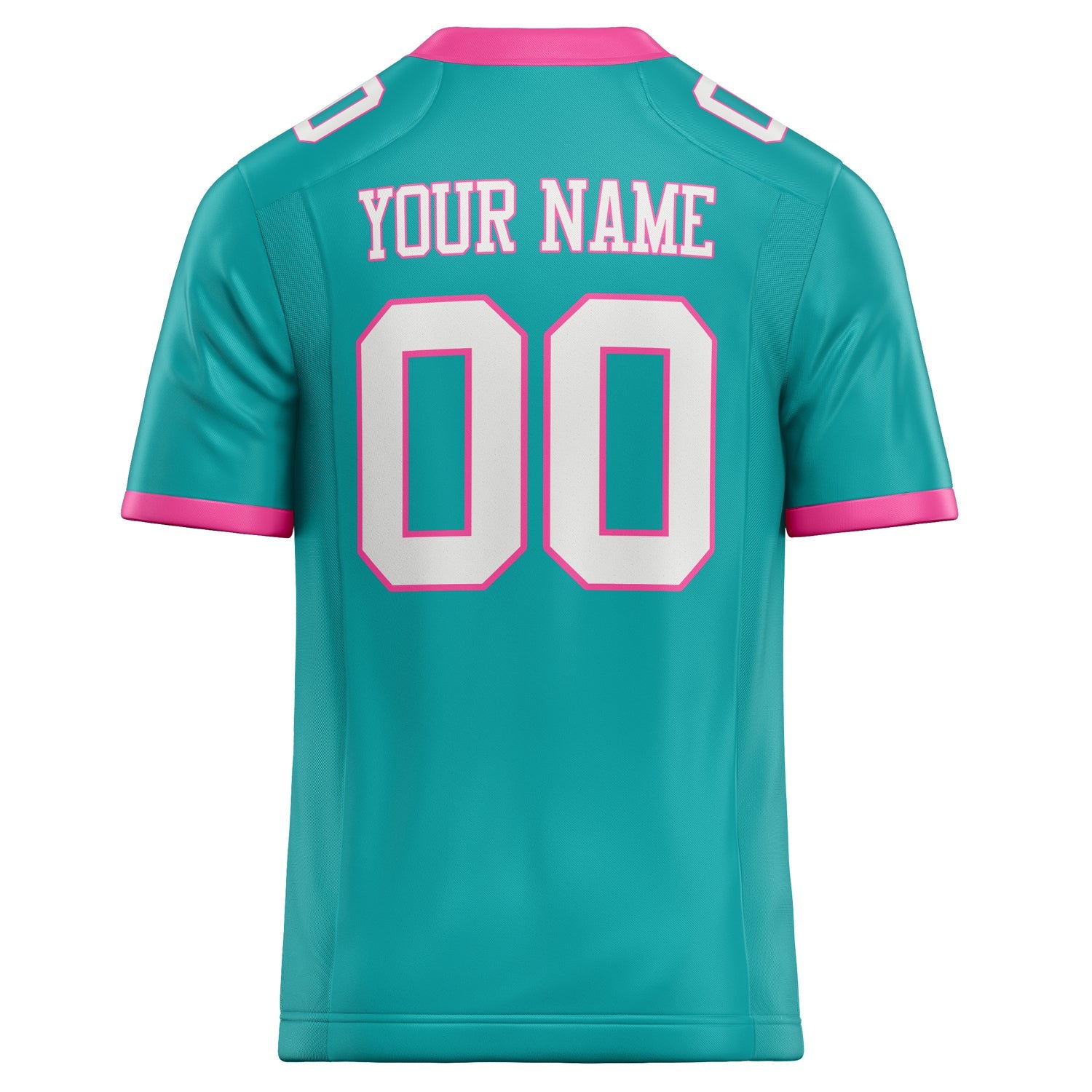 Custom Aqua White Solid Colour Football Jersey