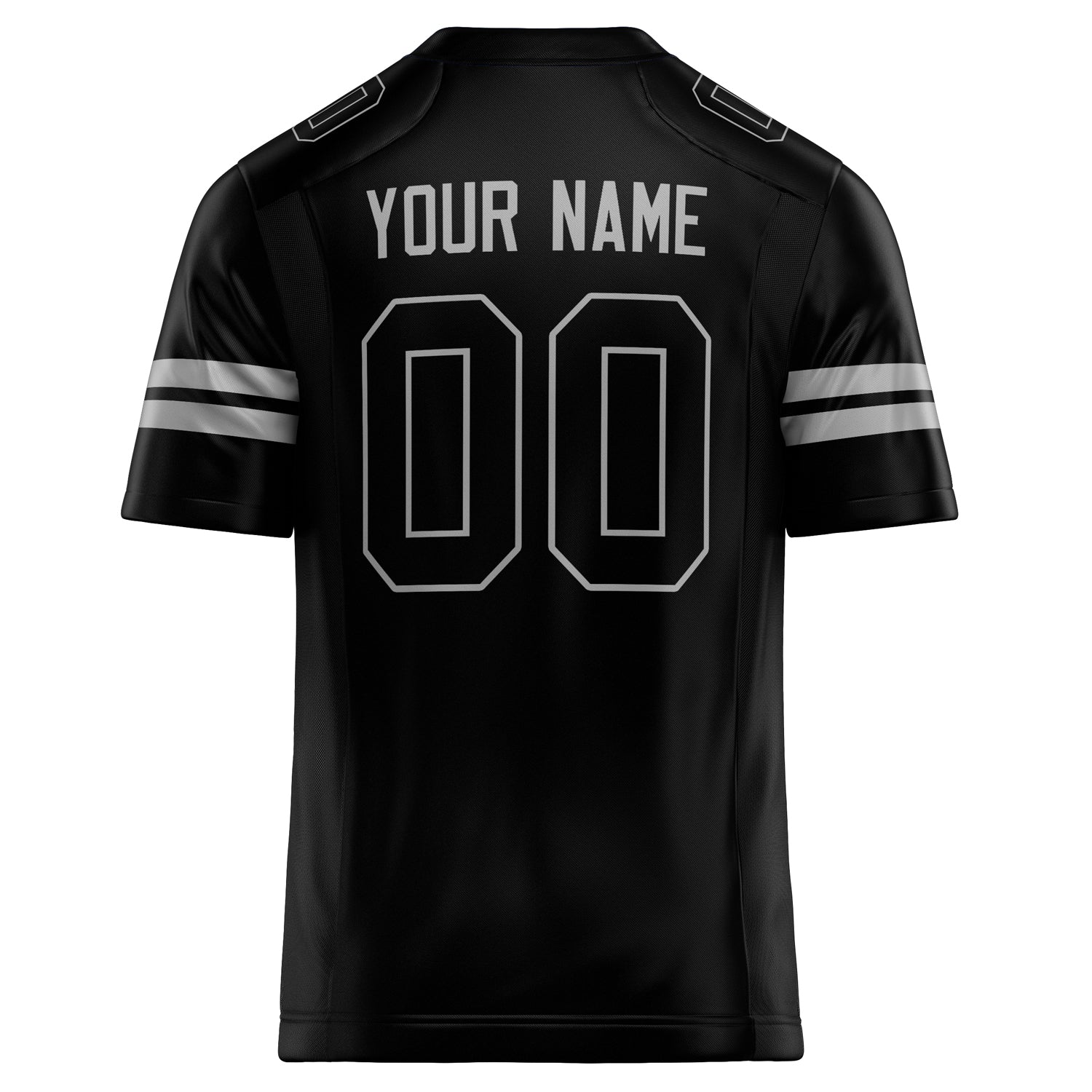Custom Black gray Solid Colour Football Jersey