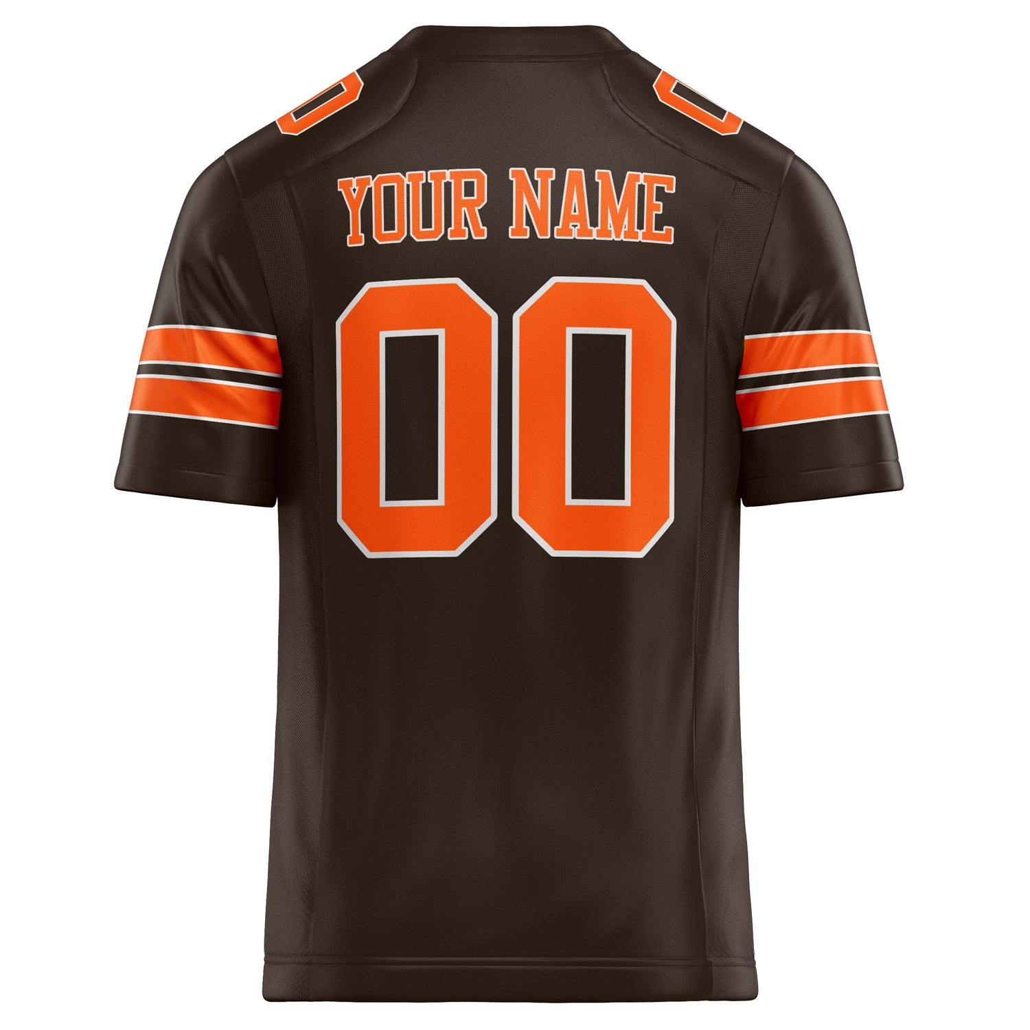 Custom orange Solid Colour Football Jersey