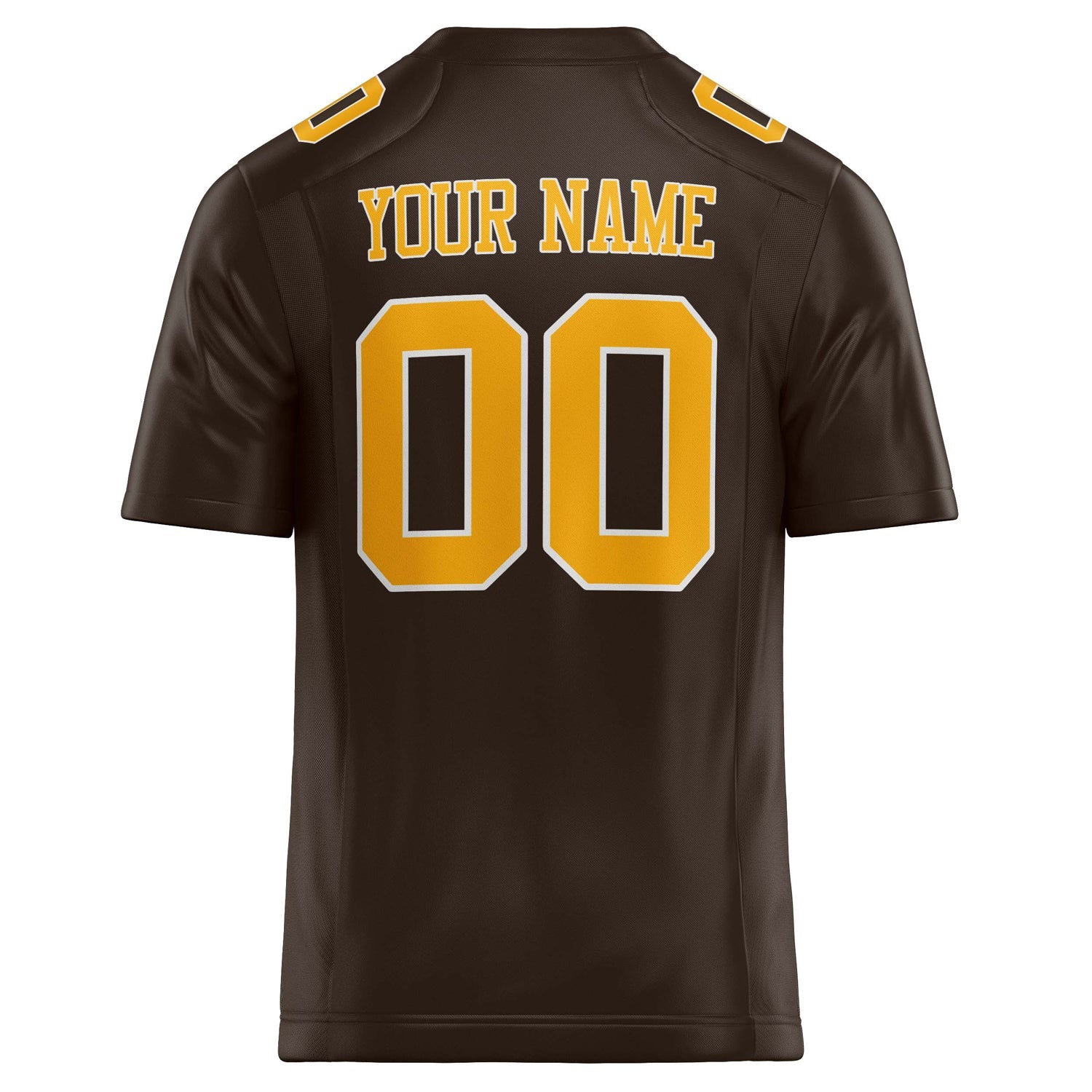 Custom gold Solid Colour Football Jersey