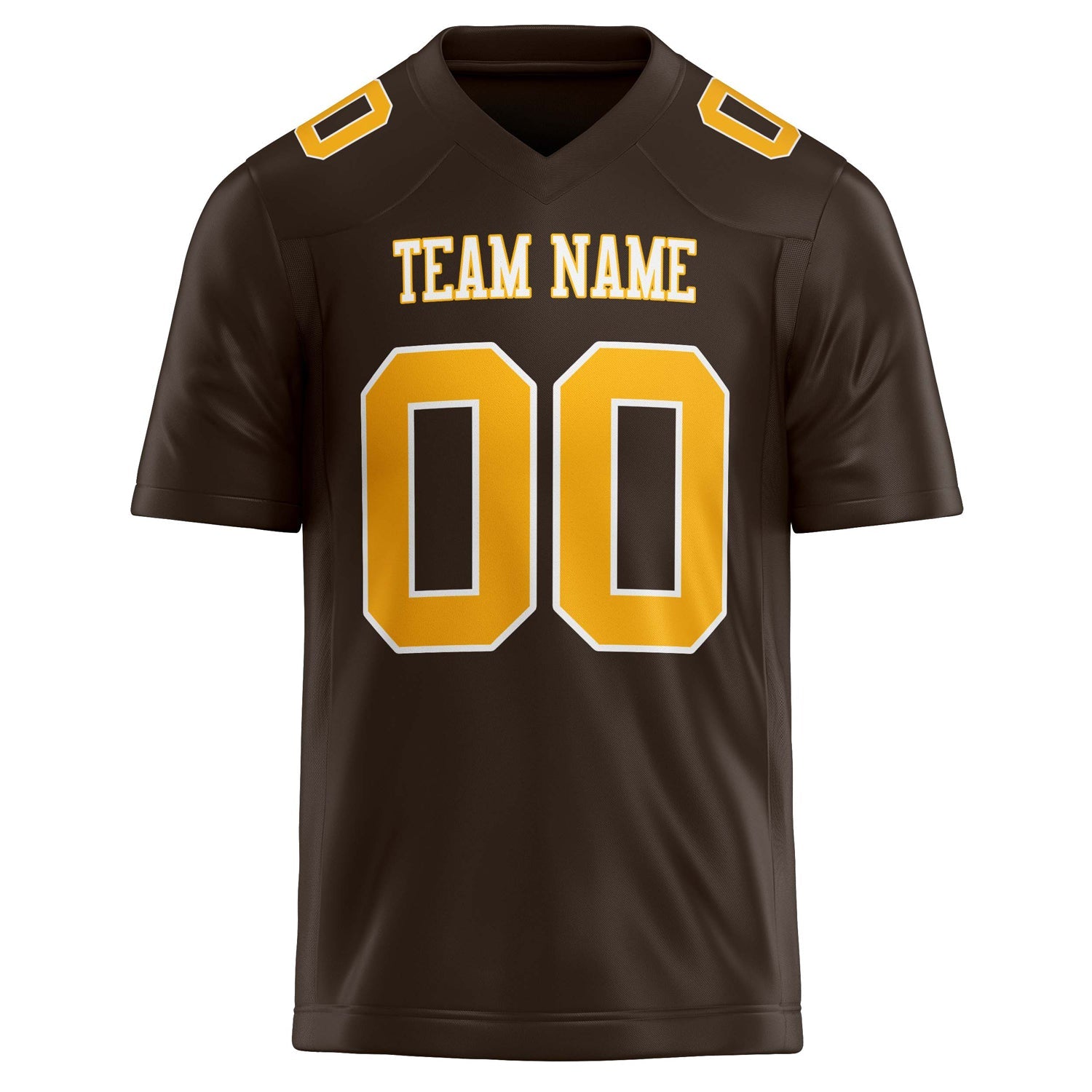 Custom gold Solid Colour Football Jersey