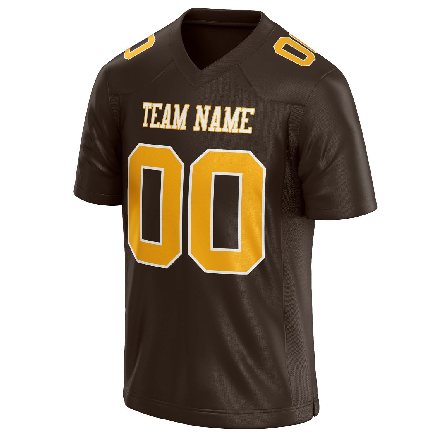 Custom gold Solid Colour Football Jersey